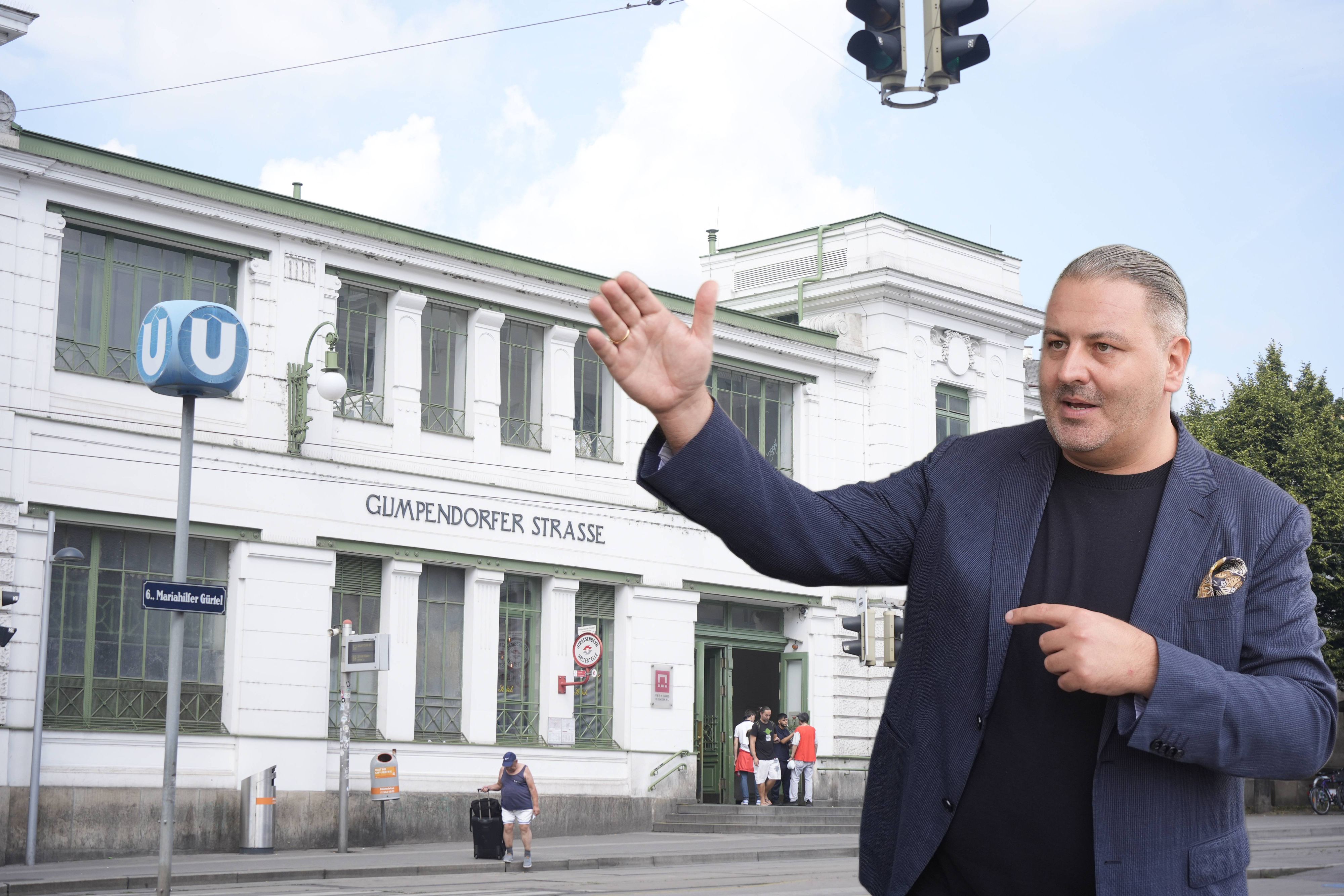 FPÖ-Gemeinderat und Mariahilfer Bezirksparteiobmann Leo Lugner will einen neuen Standort für das Suchthilfezentrum 