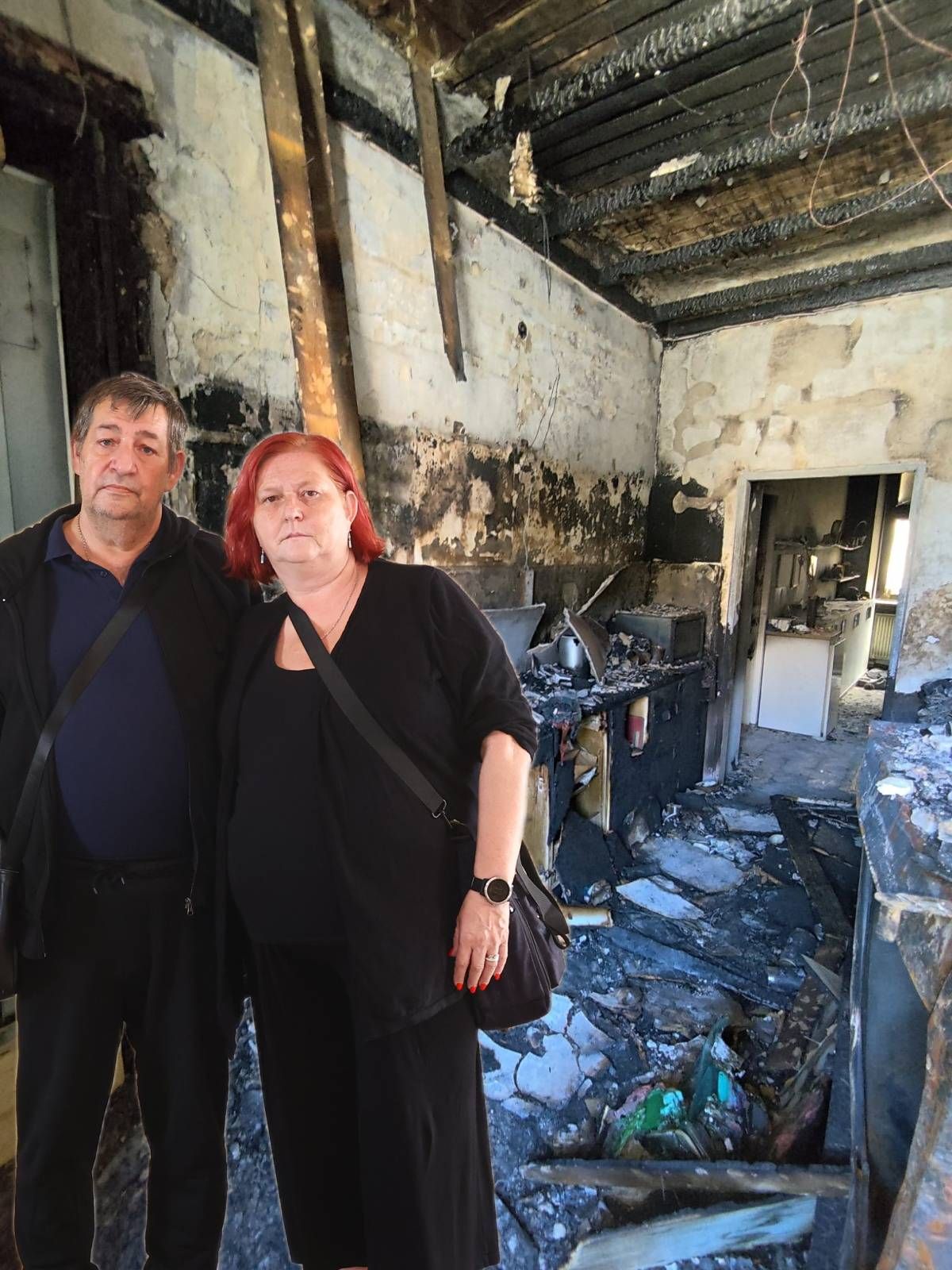 Franz K. und Angela F. sind seit dem Brand obdachlos – das Paar hat alles verloren.