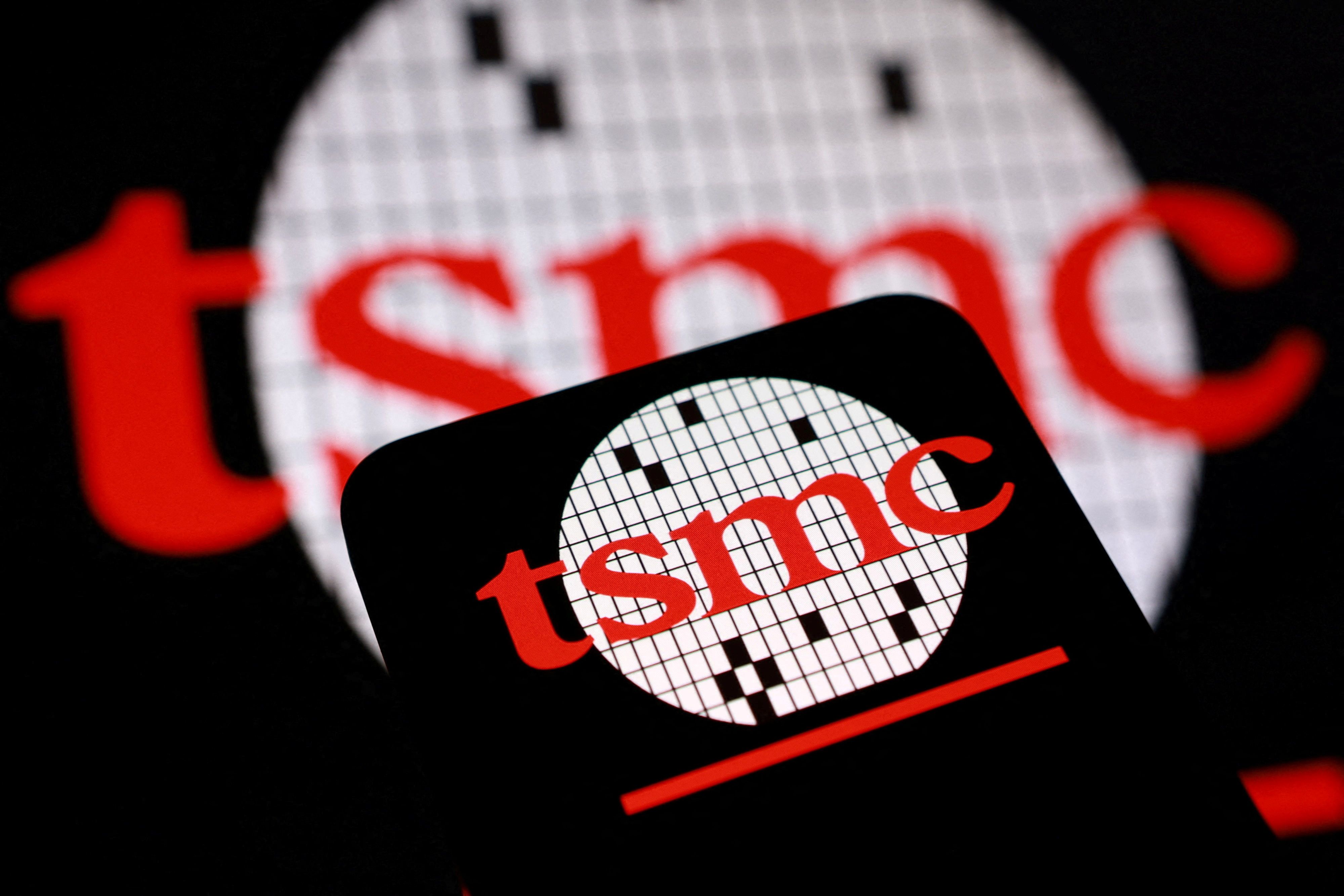 FILE PHOTO: The TSMC logo in this illustration taken June 11, 2026. REUTERS/Dado Ruvic/Illustration/File Photo