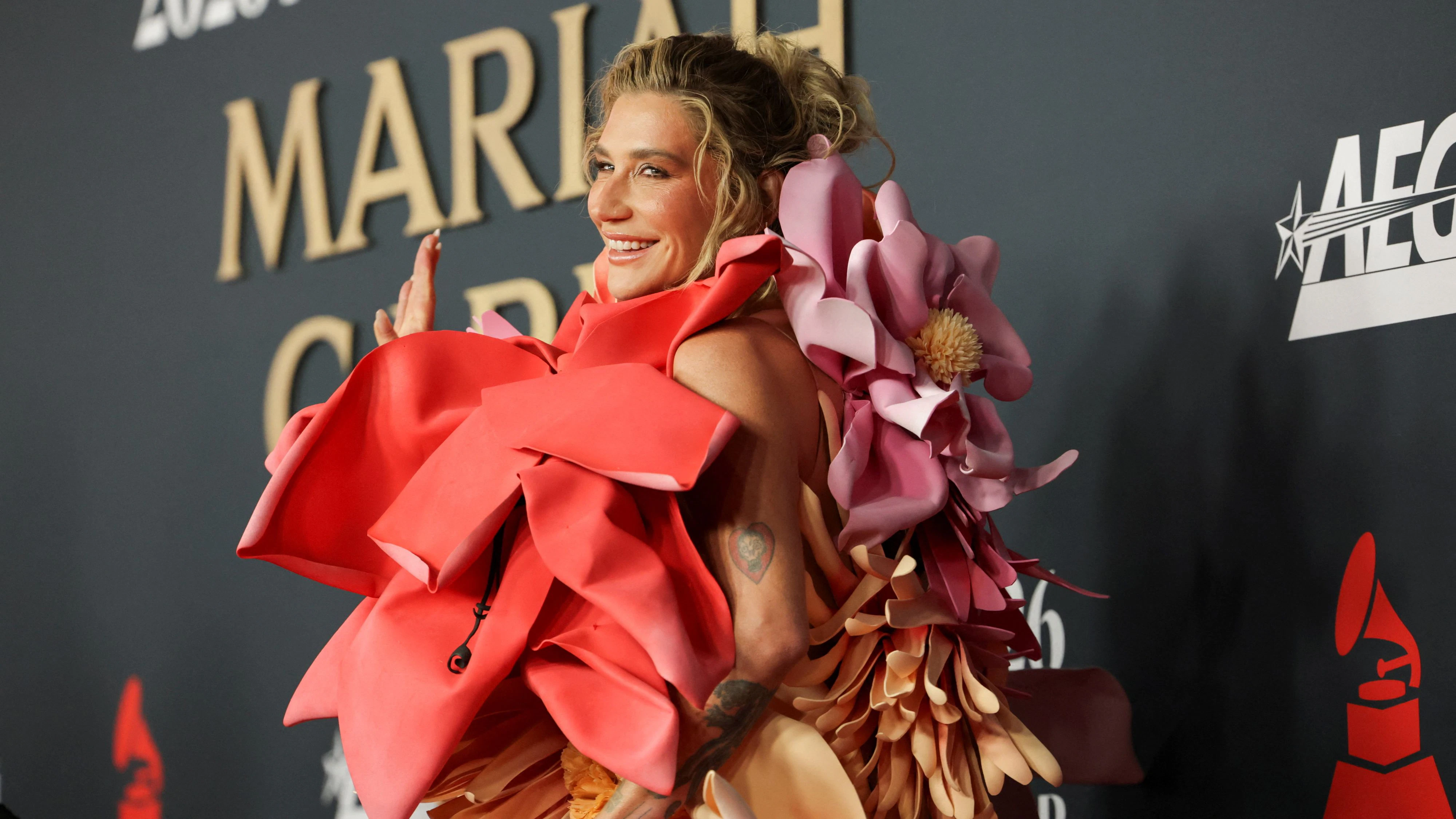 Kesha attends the MusiCares Person of the Year gala honoring Mariah Carey in Los Angeles, California, U.S., January 30, 2026. REUTERS/Mario Anzuoni  