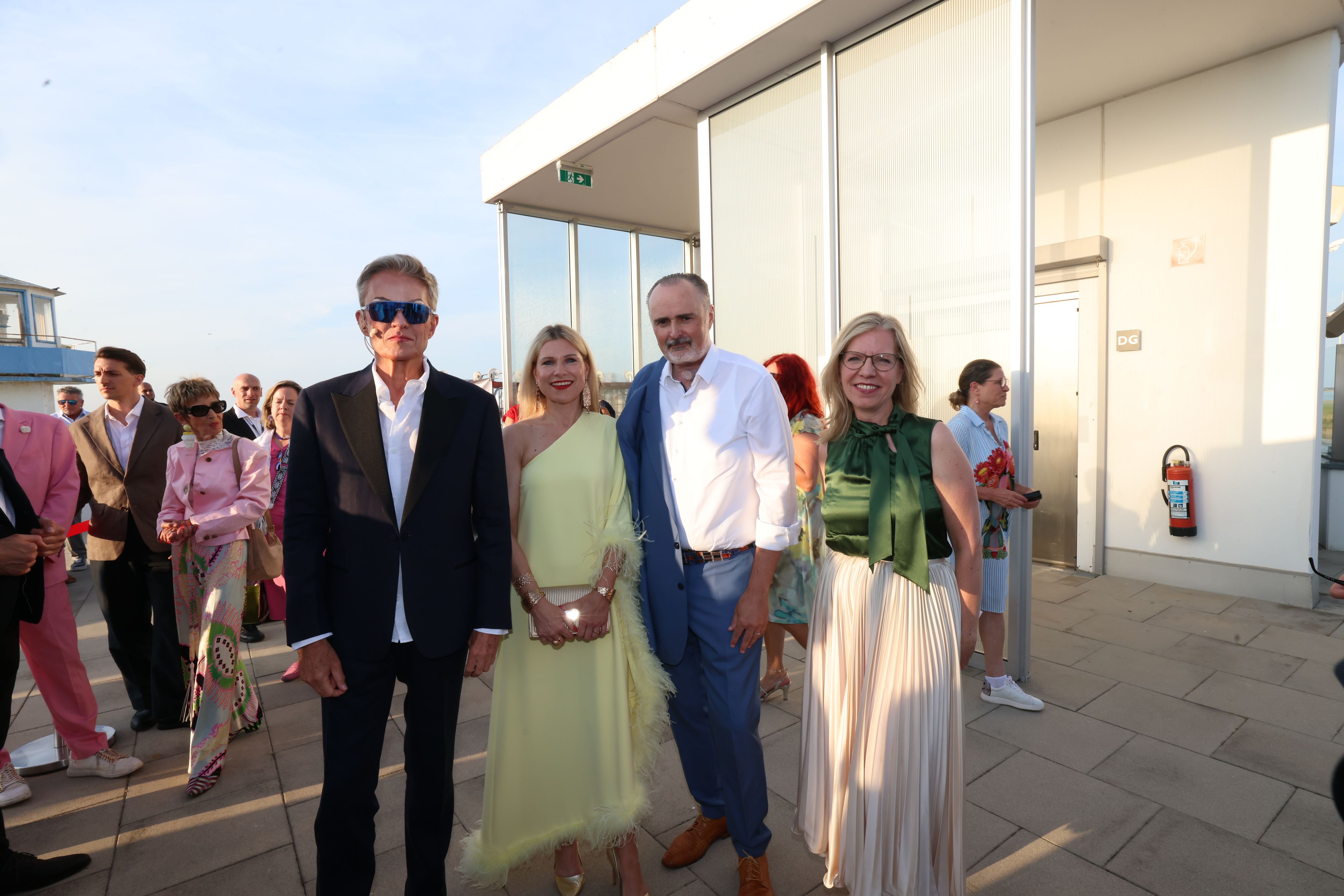 Alfons Haider mit Julia und Hans Peter Doskozil und Leonore Gewessler