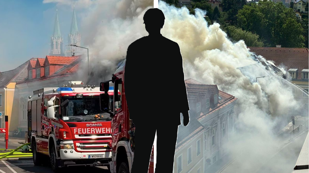Der Dachstuhl wurde bei dem Feuer völlig zerstört.