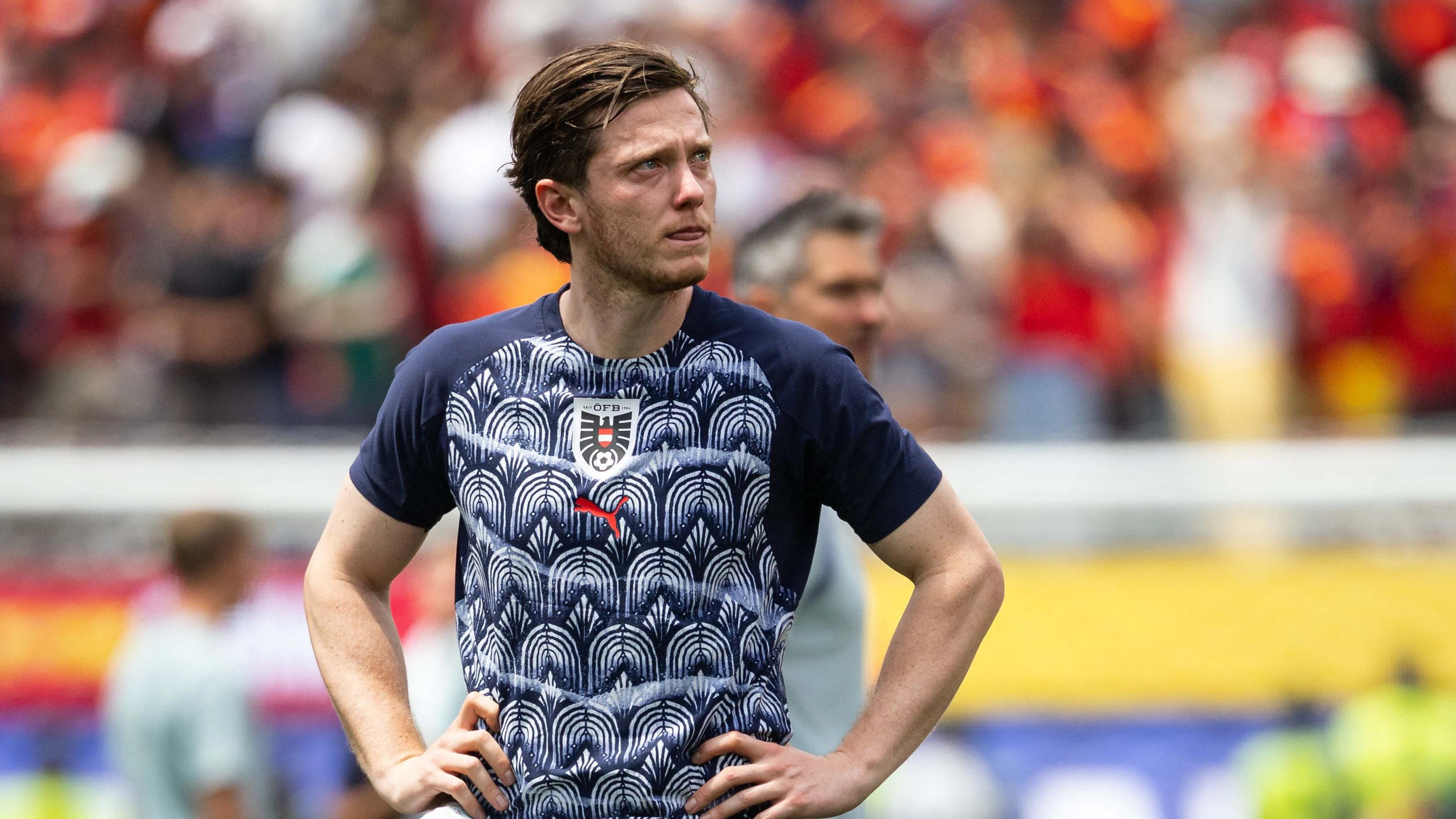 INGLEWOOD,CALIFORNIA,USA,02.JUL.26 - SOCCER - FIFA World Cup, round of 32, Spain vs Austria. Image shows the disappointment of Michael Gregoritsch (AUT). Photo: GEPA pictures/ Armin Rauthner