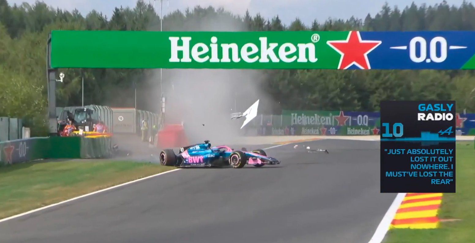 Pierre Gasly schlägt ein.