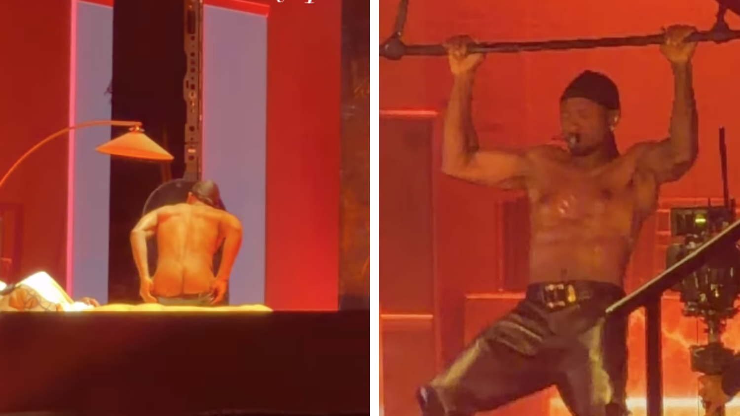 US-Sänger Usher liefert eine unvergessliche Bühnen-Show für seine weiblichen Fans.