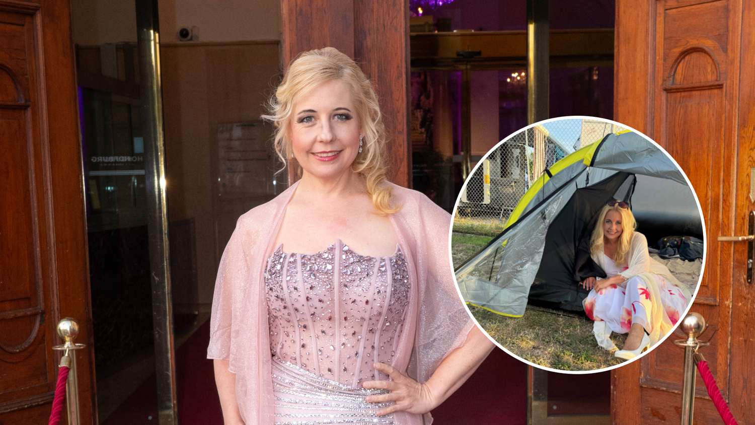 Iva schell übernachtete nach der Mörbisch-Premiere im Zelt