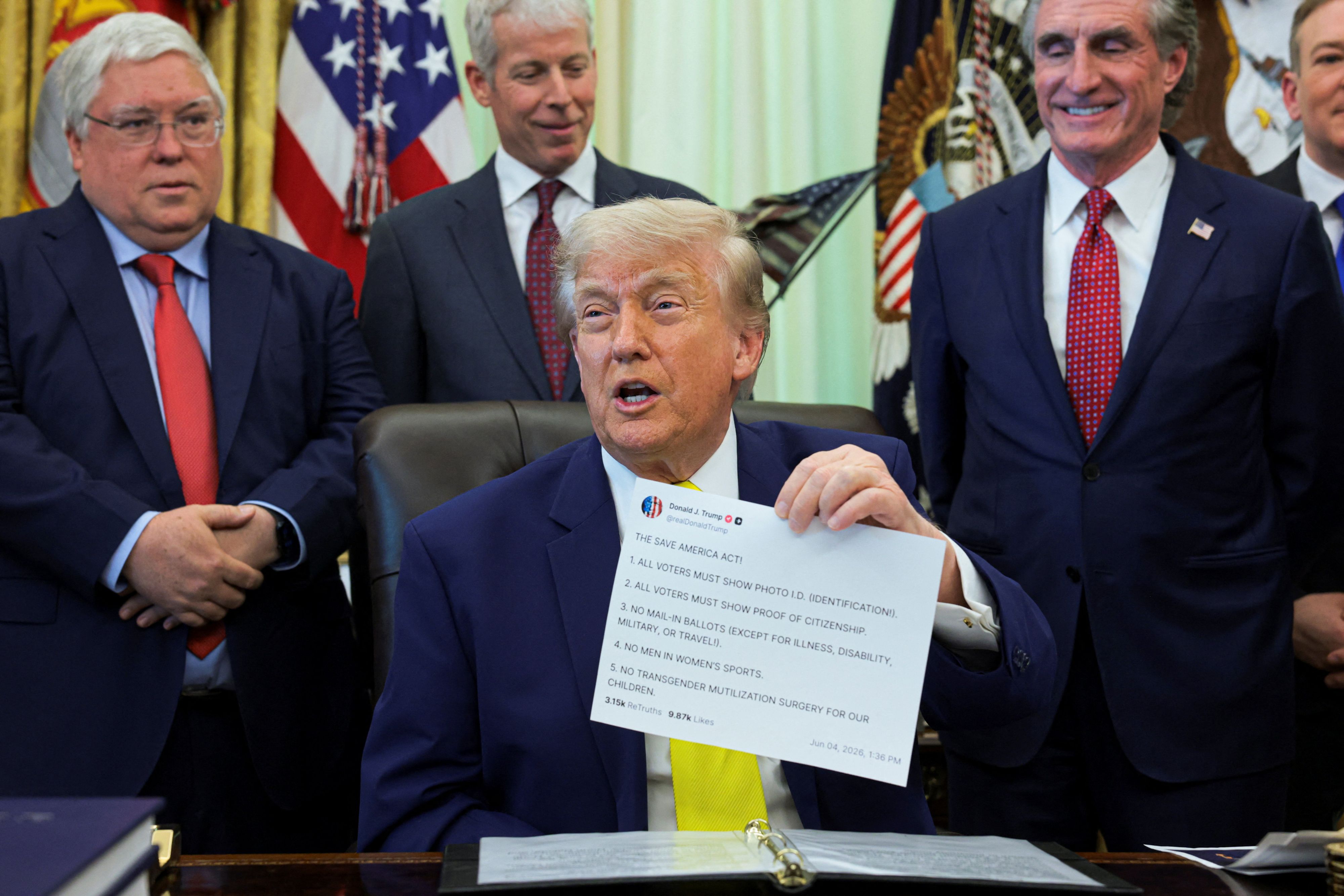 Trump selbst veröffentlicht fast täglich mehrere Beiträge auf seiner eigenen Plattform Truth Social.