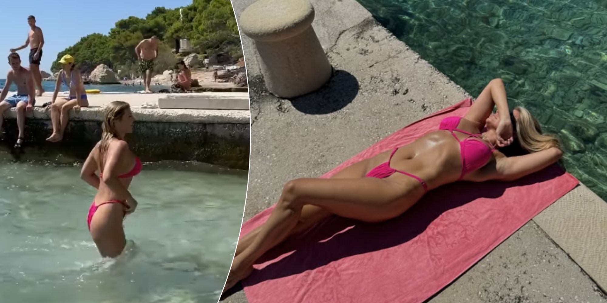 Renata genießt die Sonne.