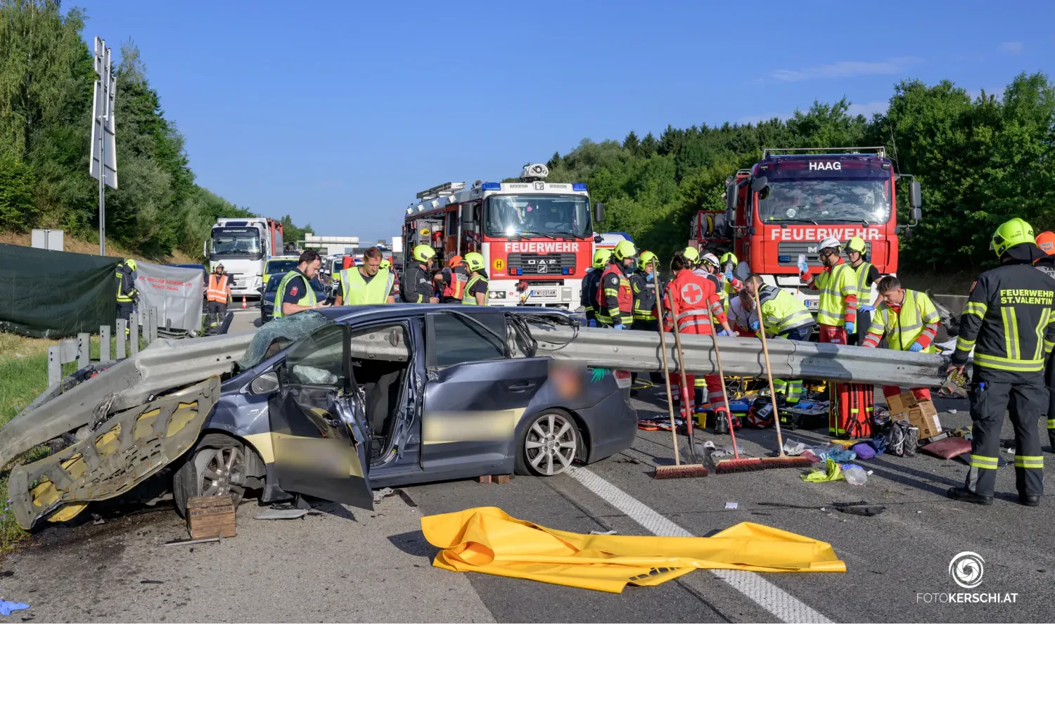 Heute.at - Leitschiene wird zur Todesfalle – zwei Männer tot