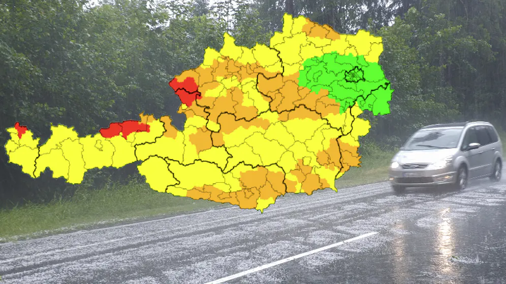 Heute.at - Unwetter-Warnungen für 8 Bundesländer ausgerufen