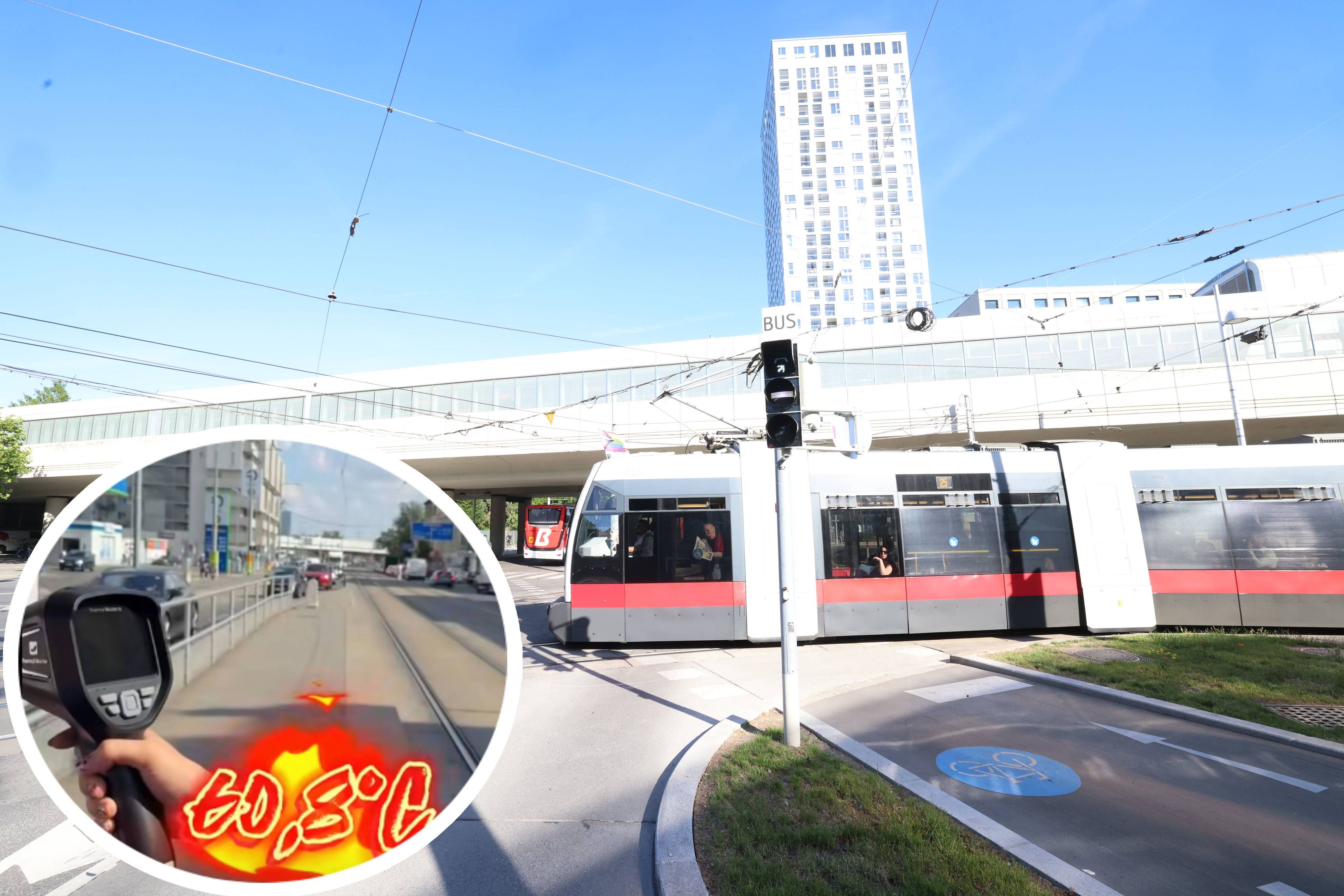 Heute.at - Hitzeschock – über 60 Grad an Öffi-Haltestellen