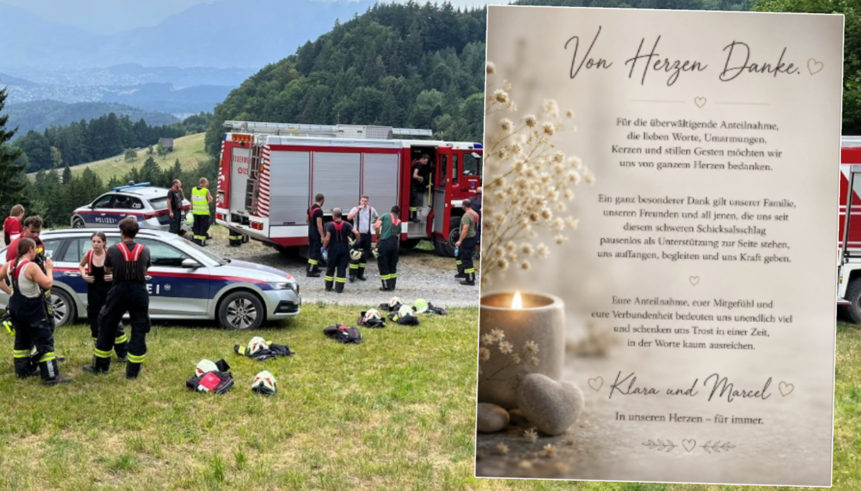 Die Rettungskräfte konnten das Leben von Sarahs Partner und ihrer Tochter nicht mehr retten.
