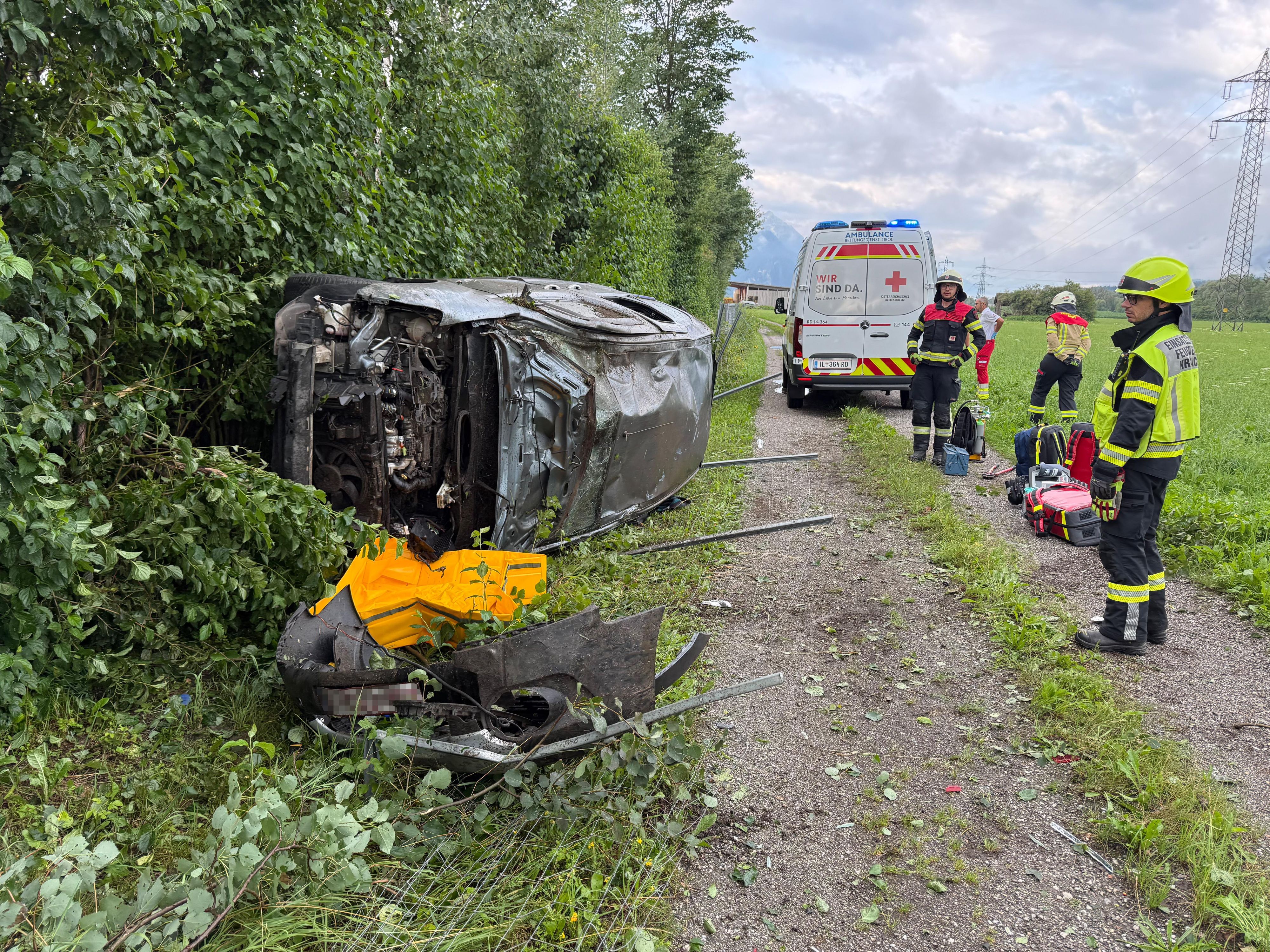 Der Unfall ereignete sich am Samstag bei Kramsach in Fahrtrichtung Innsbruck.