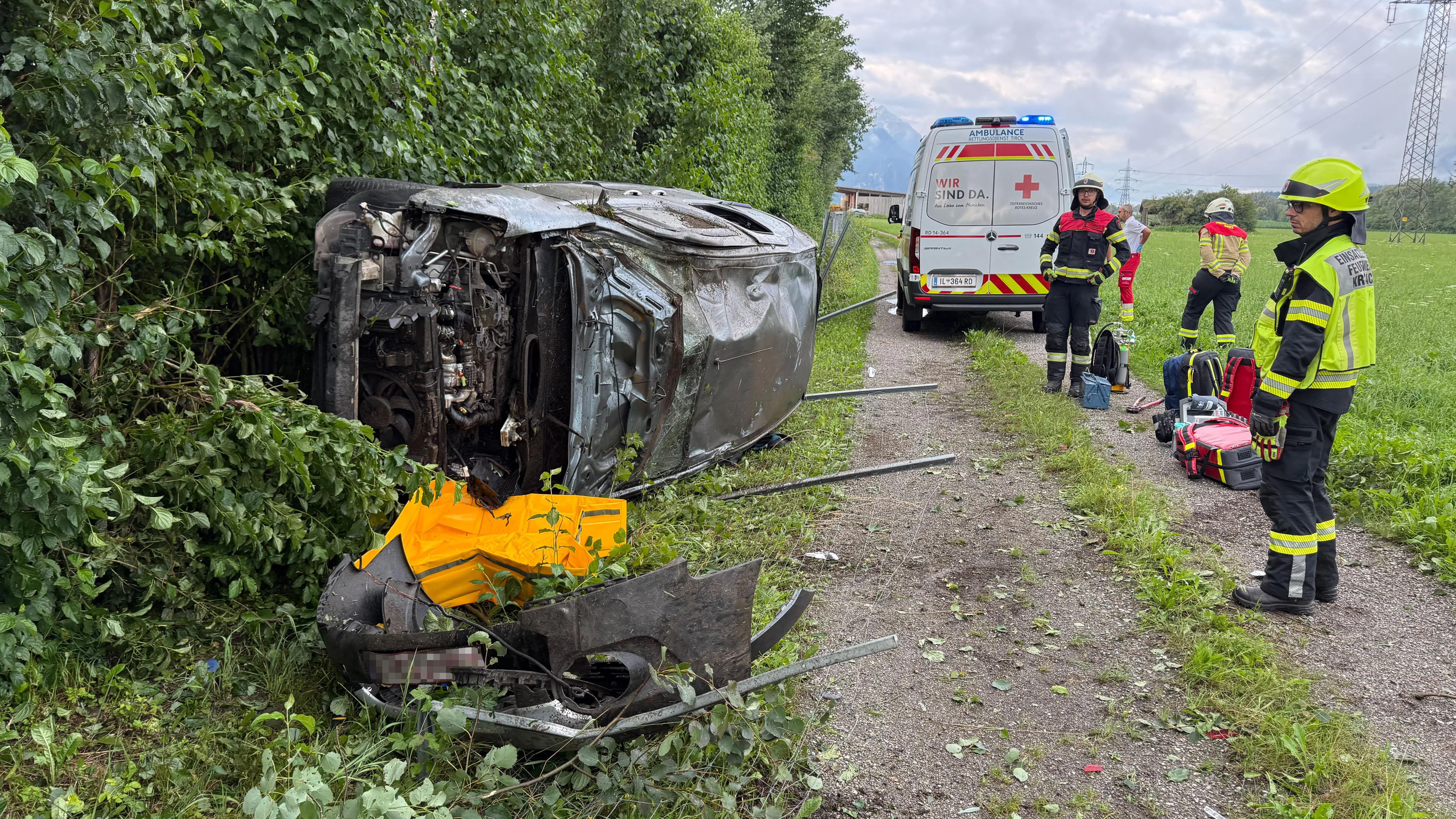 KRAMSACH – SCHWERER VERKEHRSUNFALL   AUF DER INNTALAUTOBAHN  