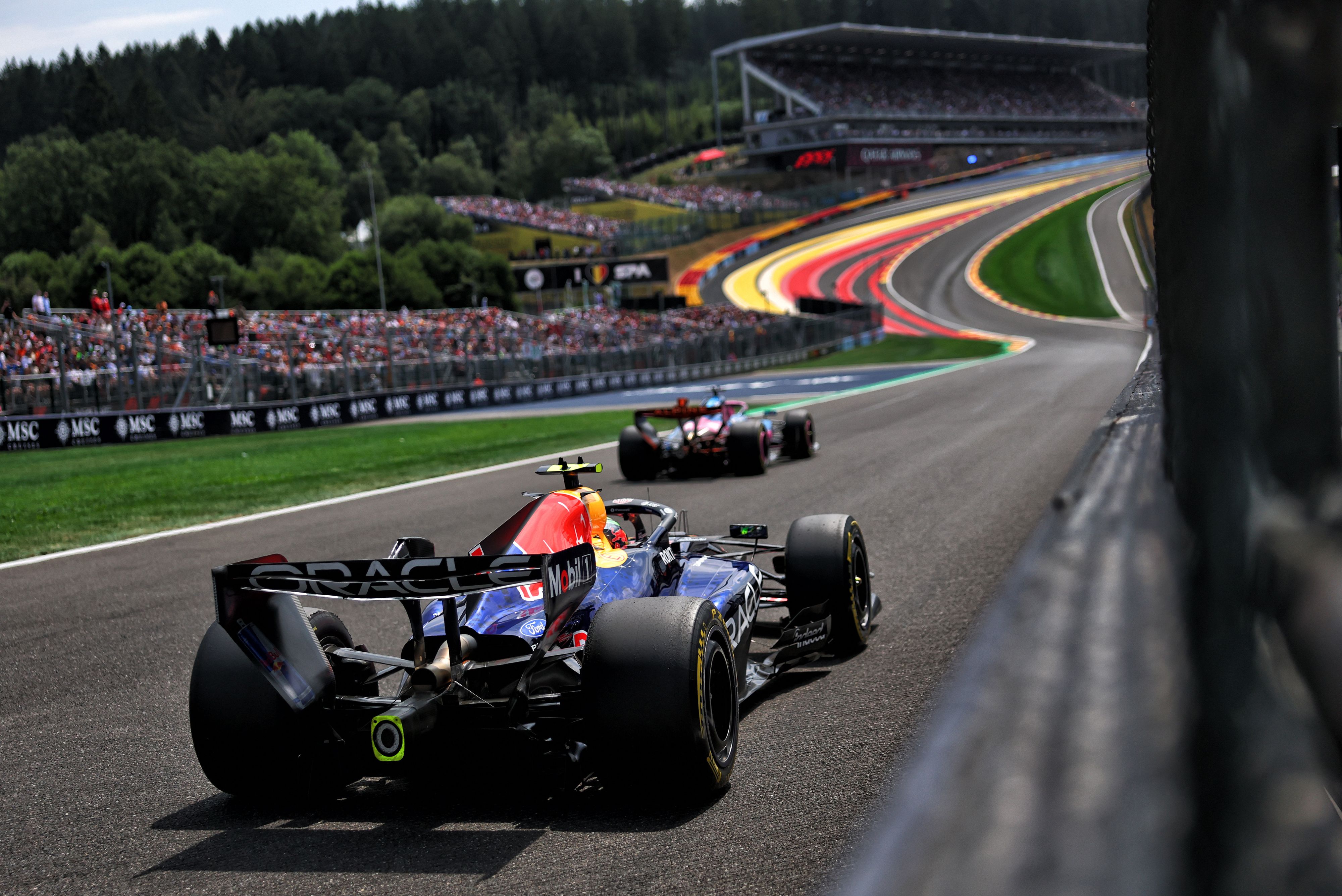Die ikonische Formel-1-Strecke in Spa-Francorchamps
