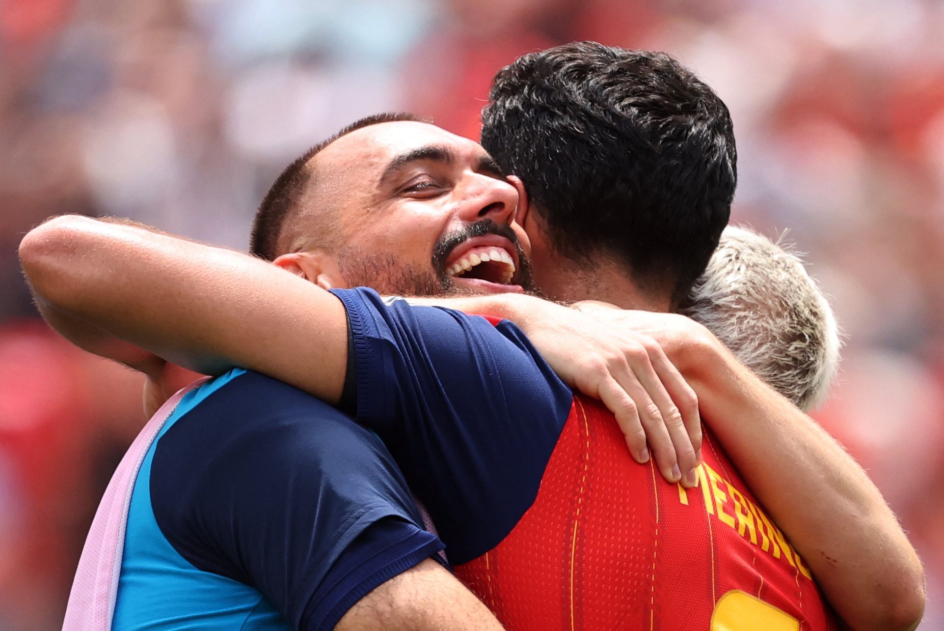 Borja Iglesia mit Mikel Merino