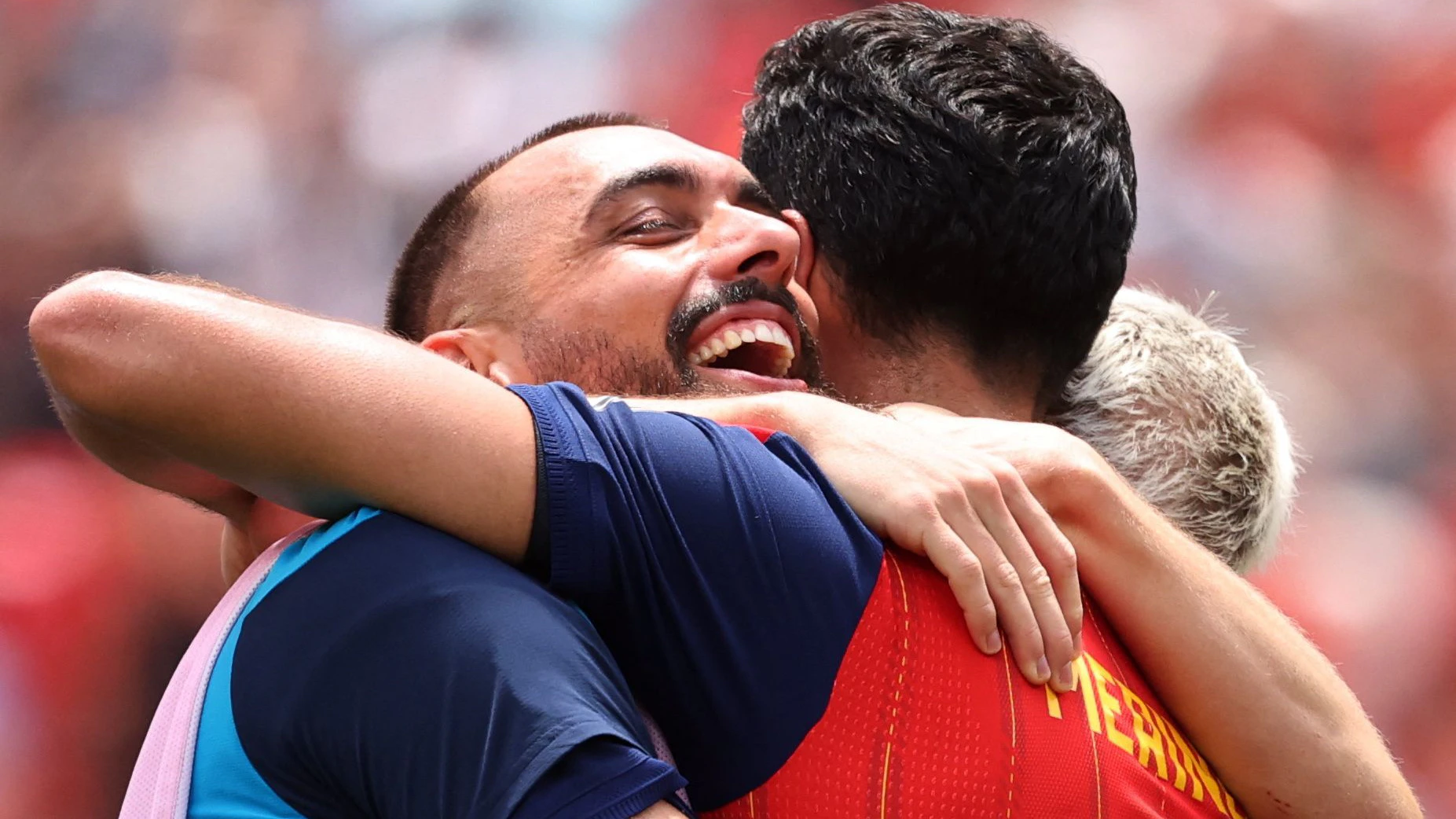 Borja Iglesia mit Mikel Merino