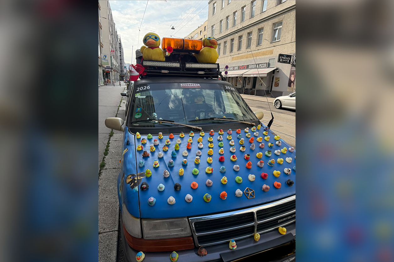 Heute.at - Auto voller Quietschentchen sorgt in Wien für Lacher