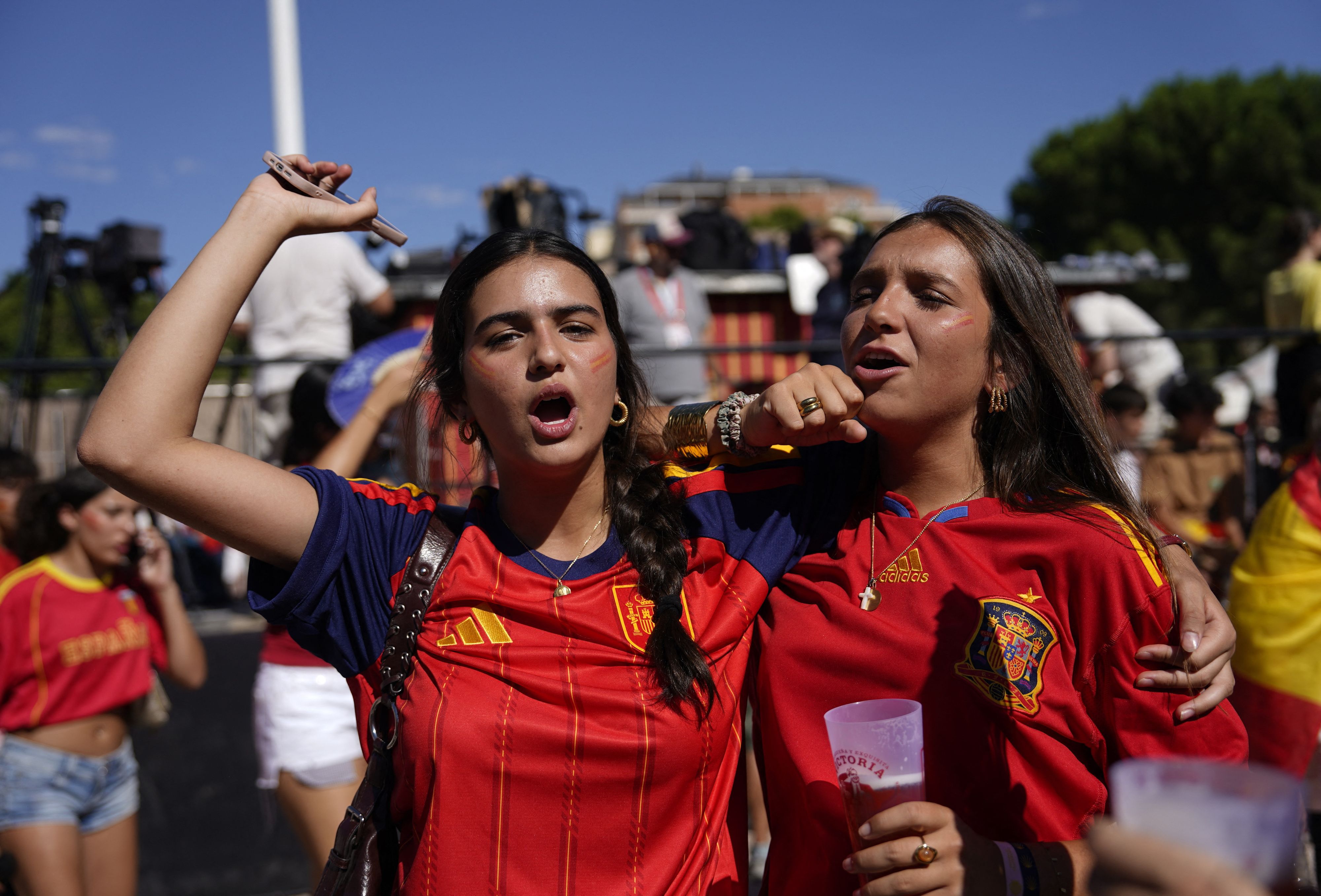 Bereits am Sonntag wurde in Madrid vorgefeiert.