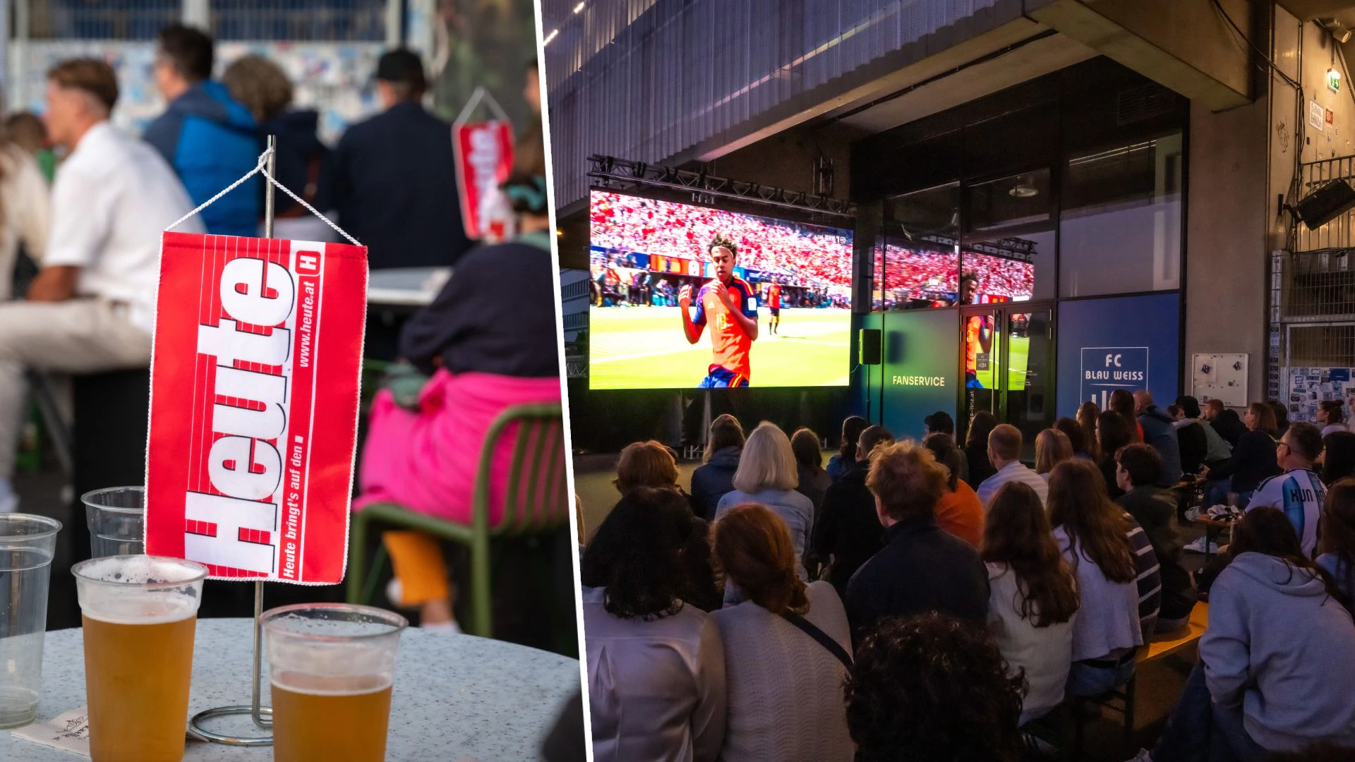 Heute.at - Fans feierten bei Public Viewing Spaniens WM-Triumph