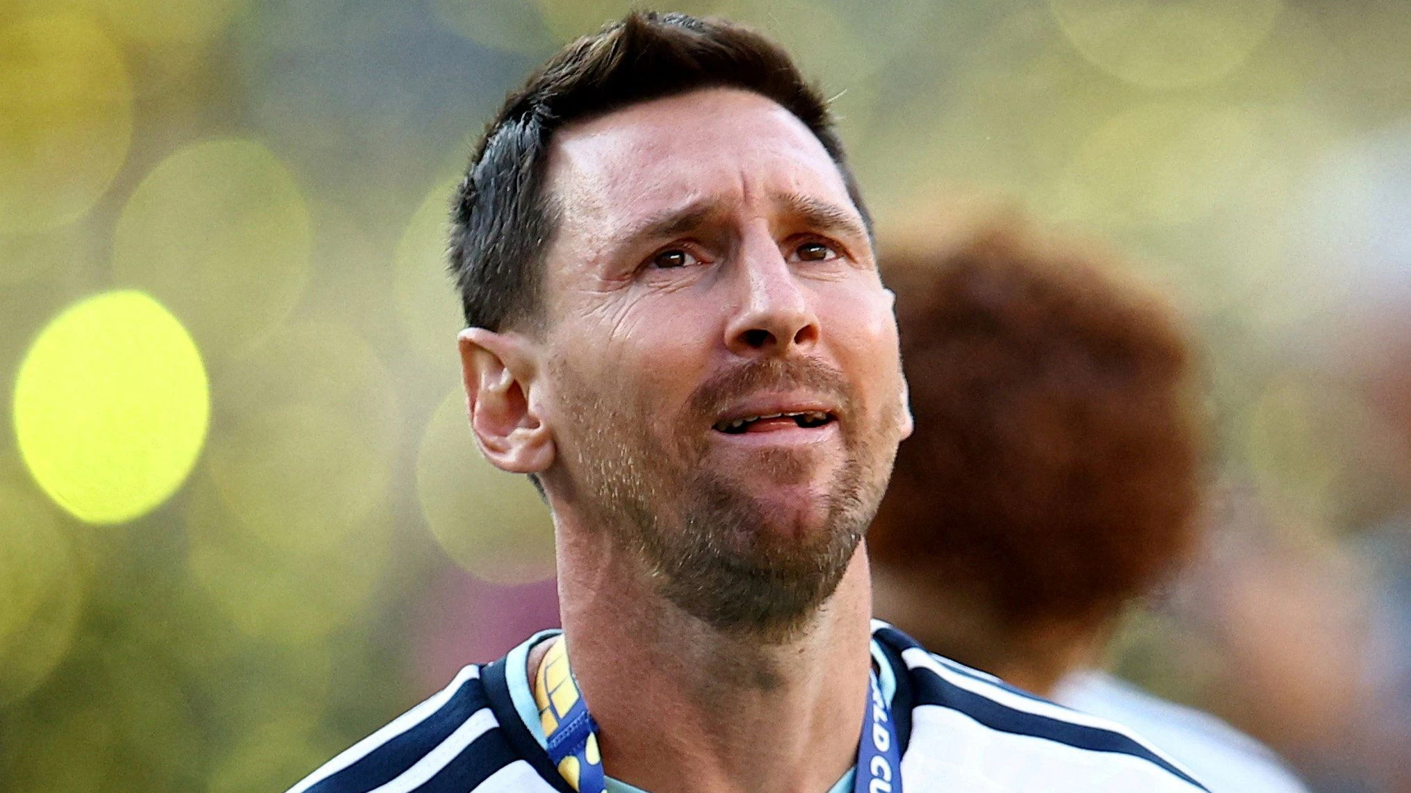 Lionel Messi mit GOAT-Tränen in den Augen