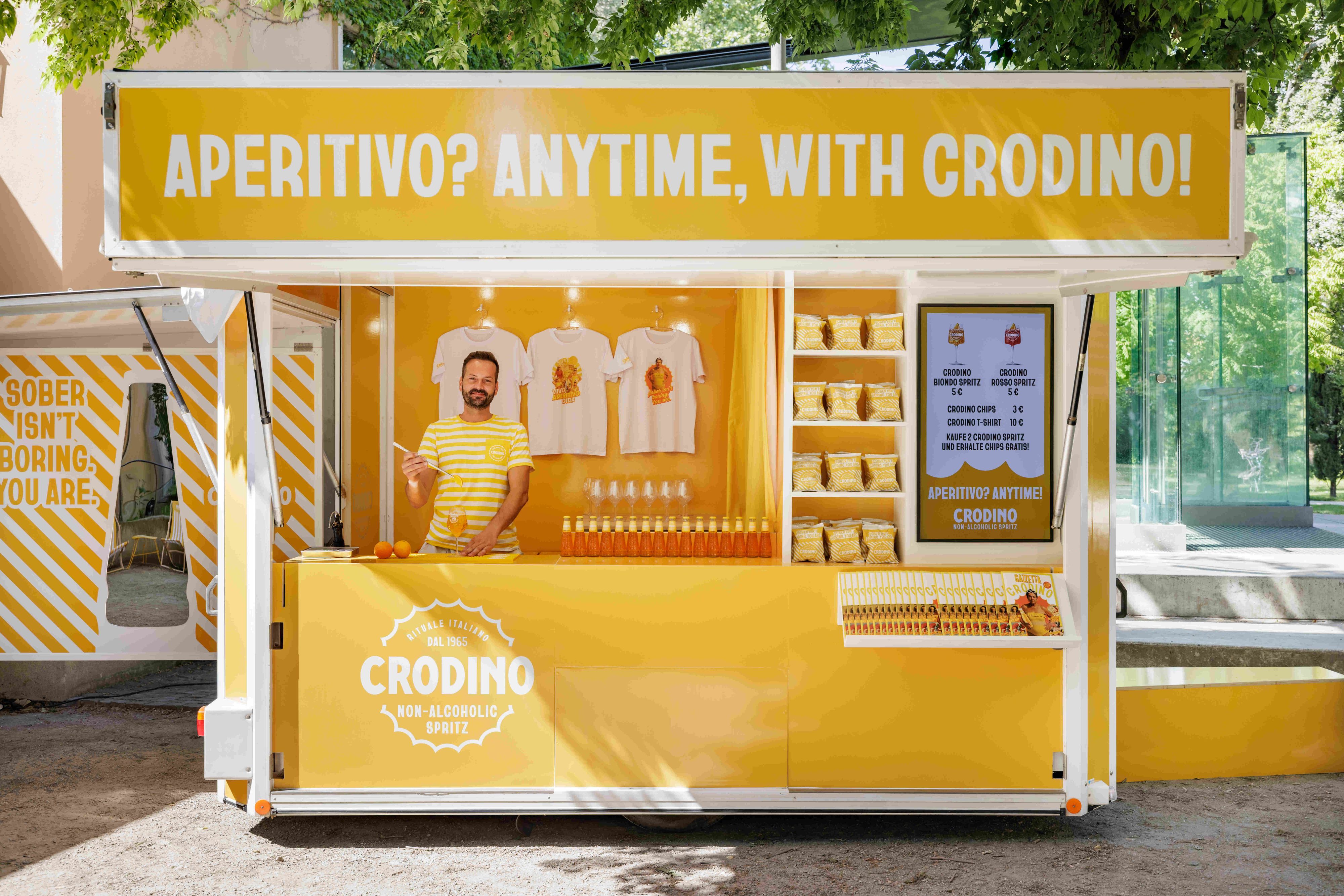 Crodino Chiosco Tourstopp 2026 beim Popfest Wien von 23. bis 26. Juli 2026.