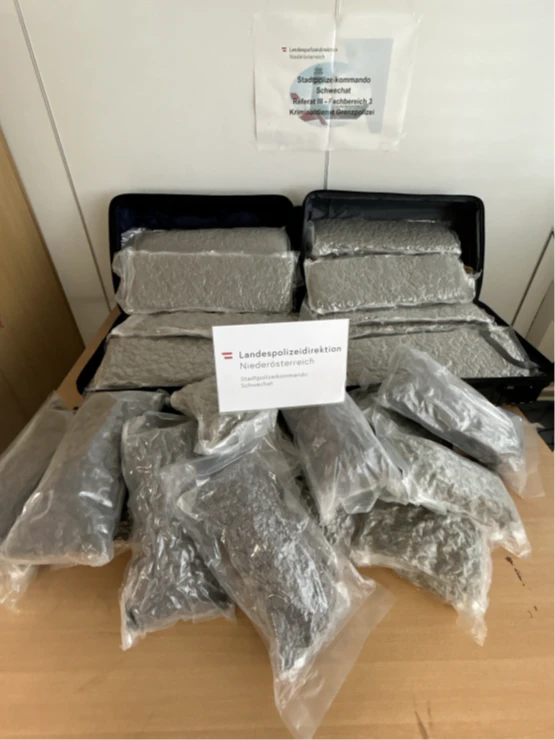 Das Cannabiskraut wurde von der Polizei sichergestellt.