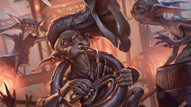 Bothersome Noisemaker {1}{R}; Creature — Goblin Bard; Whenever you cast a noncreature spell, amass Goblins 1. 2/2 – Exclusive preview card Magic: The Gathering | The Hobbit™ 