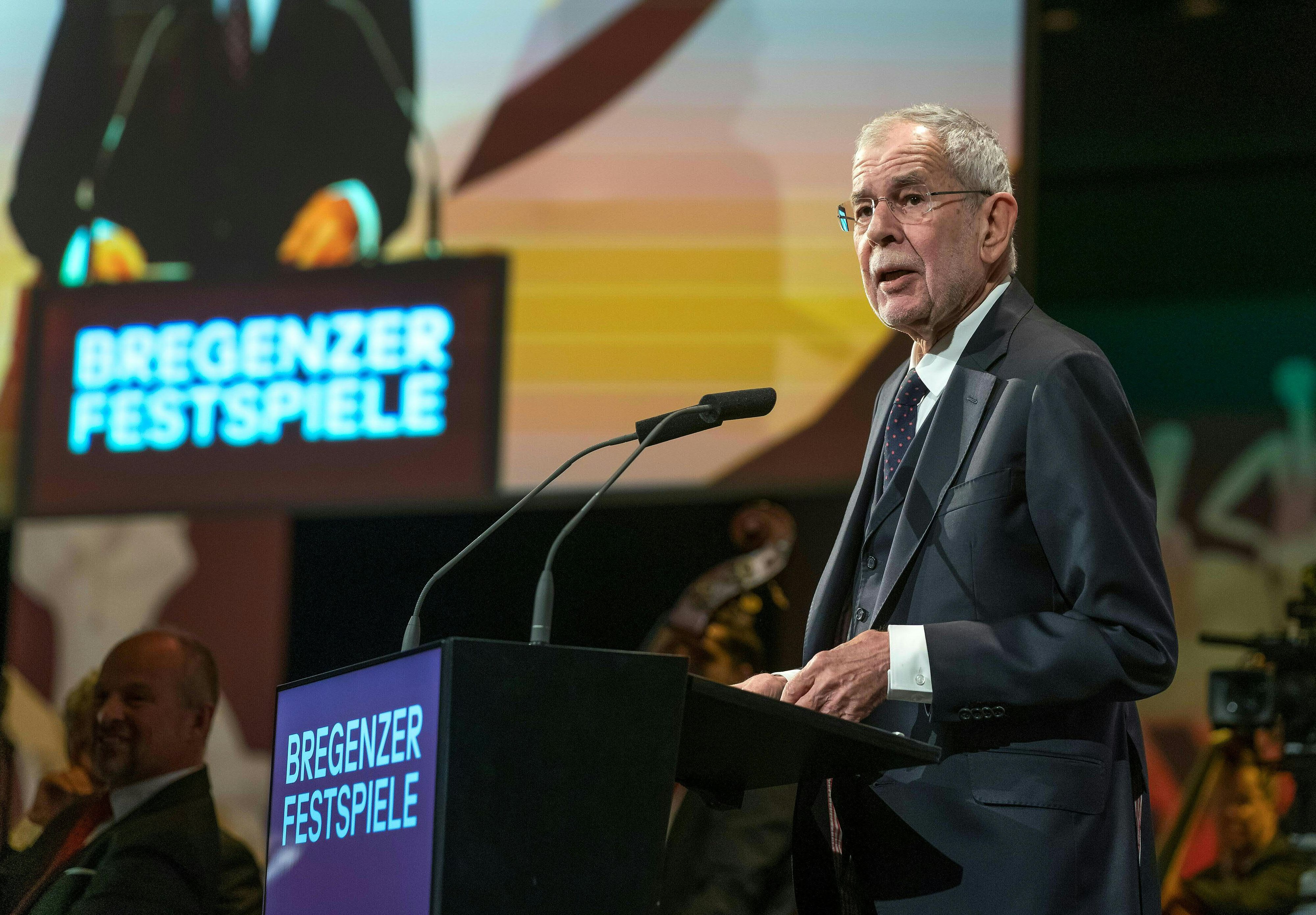 Alexander Van der Bellen richtet in seiner Rede einen eindringlichen Appell an die Bevölkerung.