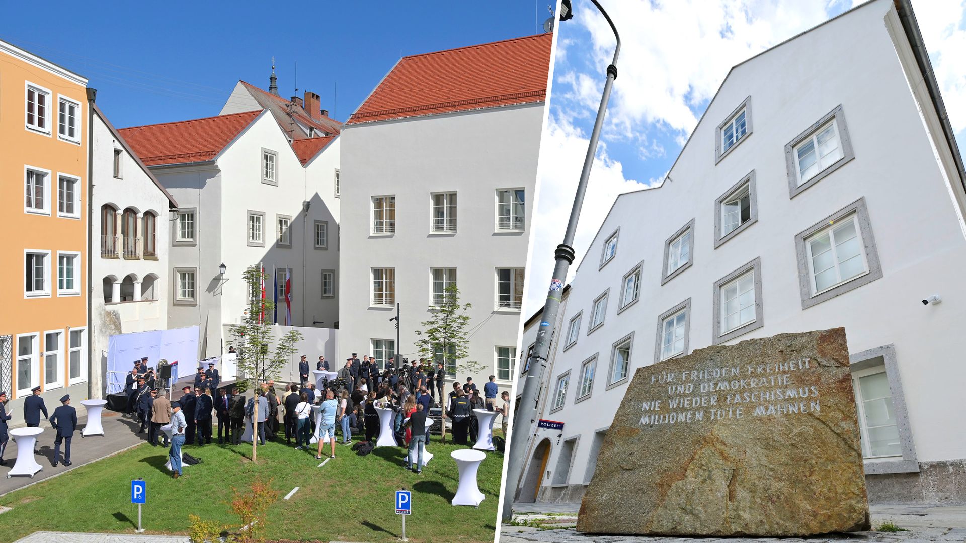 Das Geburtshaus von Adolf Hitler wurde jahrelang umgebaut – heute wurde es offiziell als Polizeizentrum eröffnet.