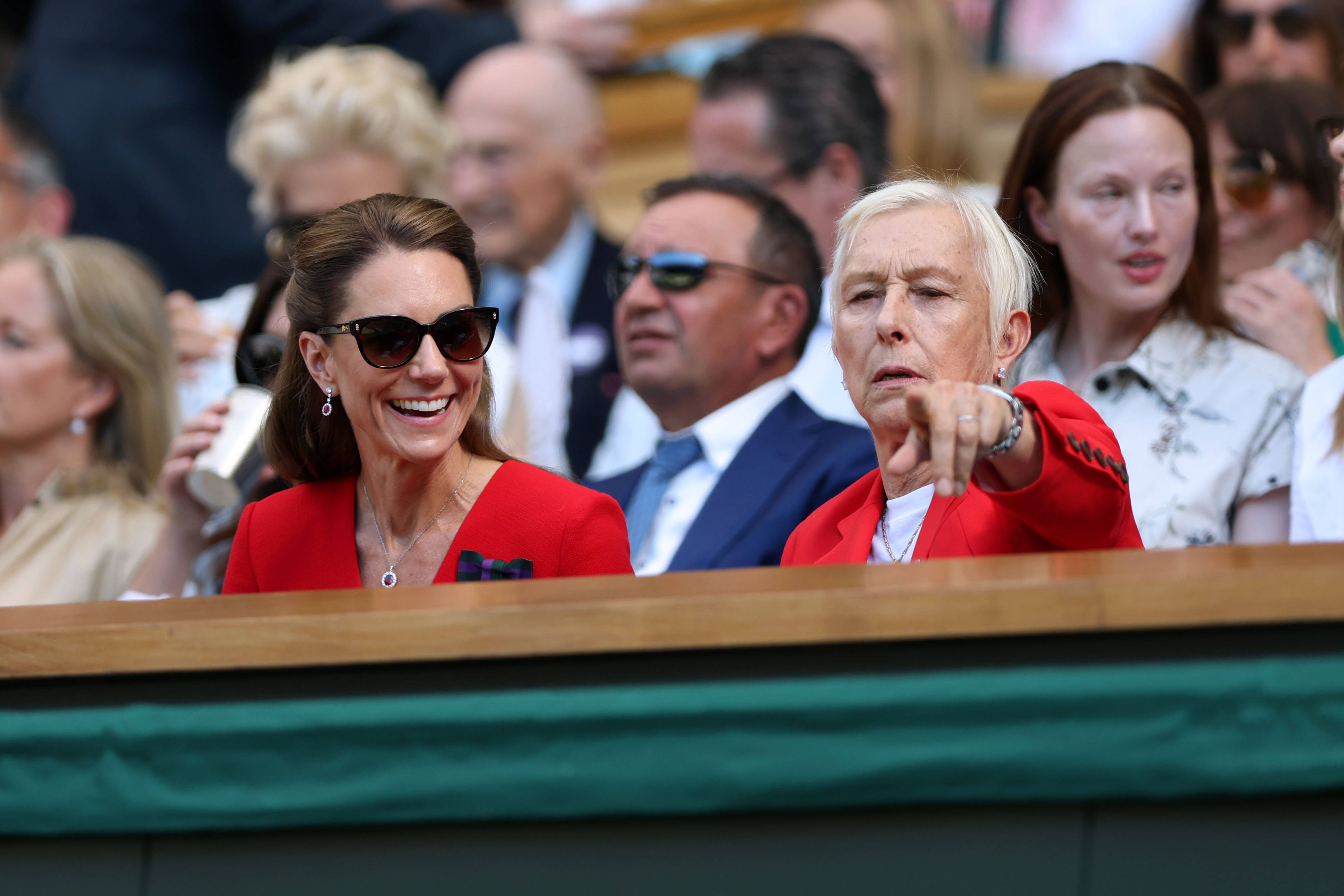 Martina Navratilova mit Prinzessin Catherine