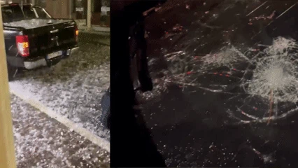 Heute.at - Wie Bombenangriff – Hagel bis 15 cm verwüstet Italien