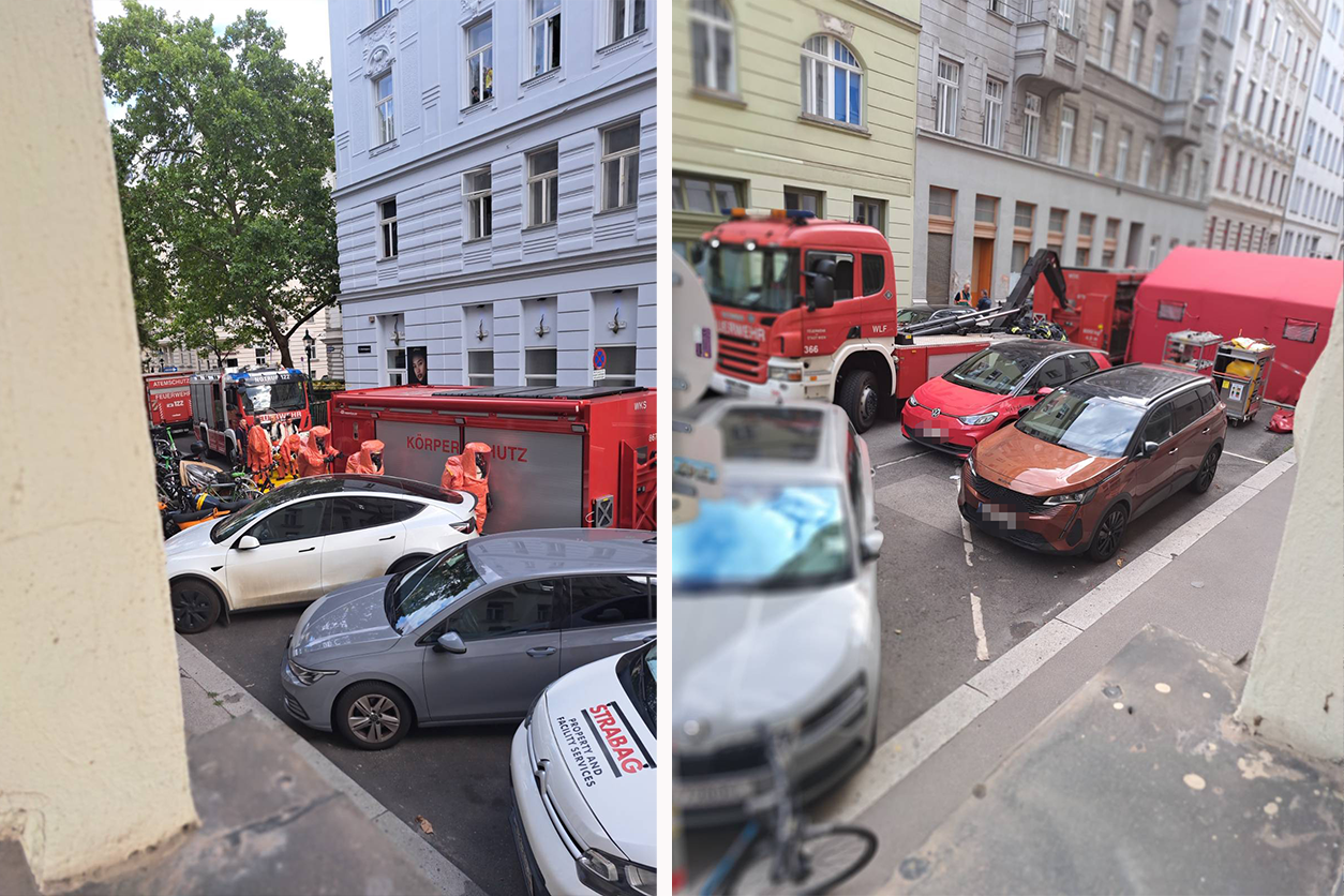 Heute.at - Gift-Alarm in Wien! Feuerwehr rückt in Schutzanzügen an