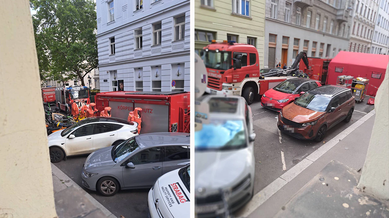 Heute.at - Gift-Alarm in Wien! Feuerwehr rückt in Schutzanzügen an