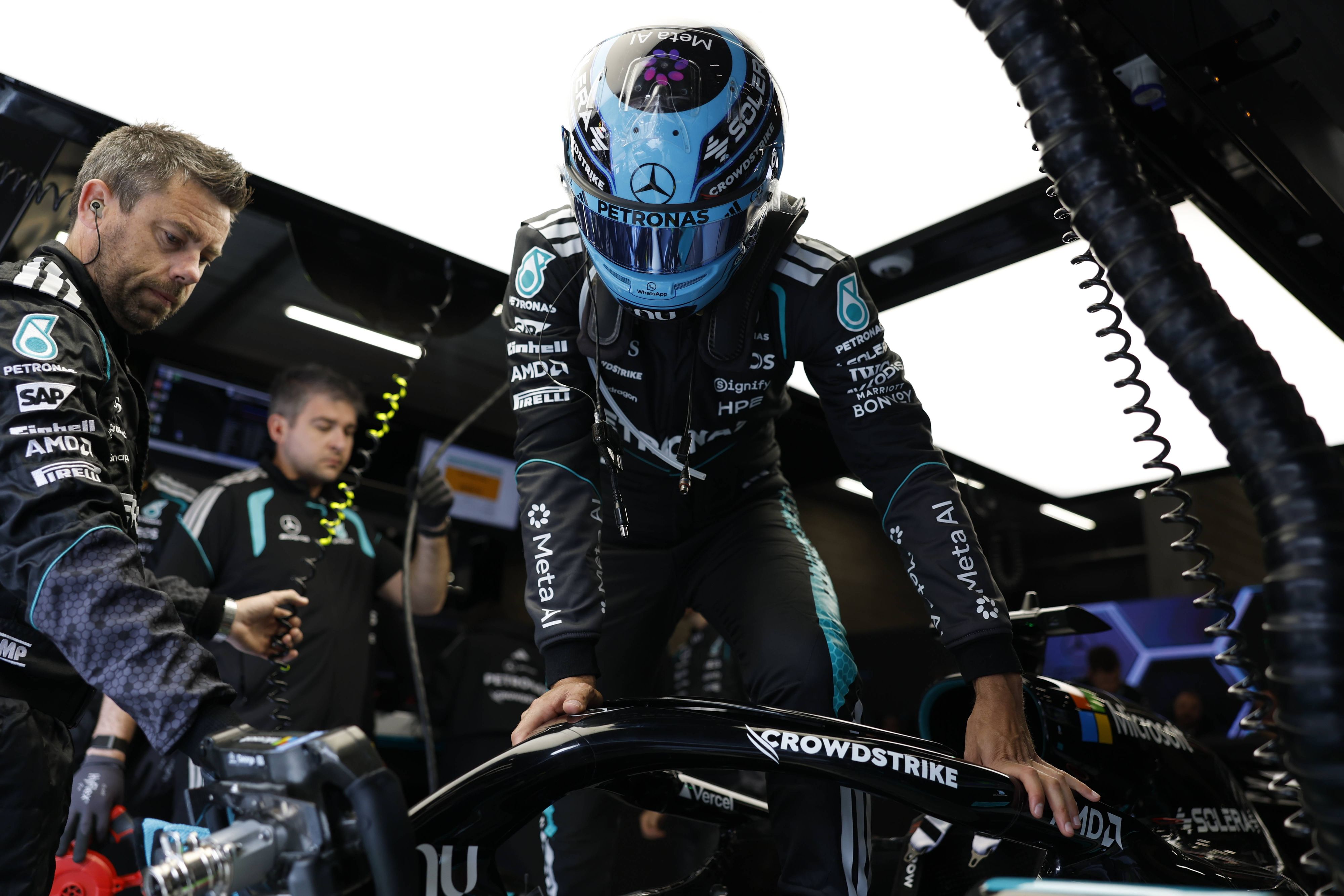 Mercedes-Pilot George Russell. 