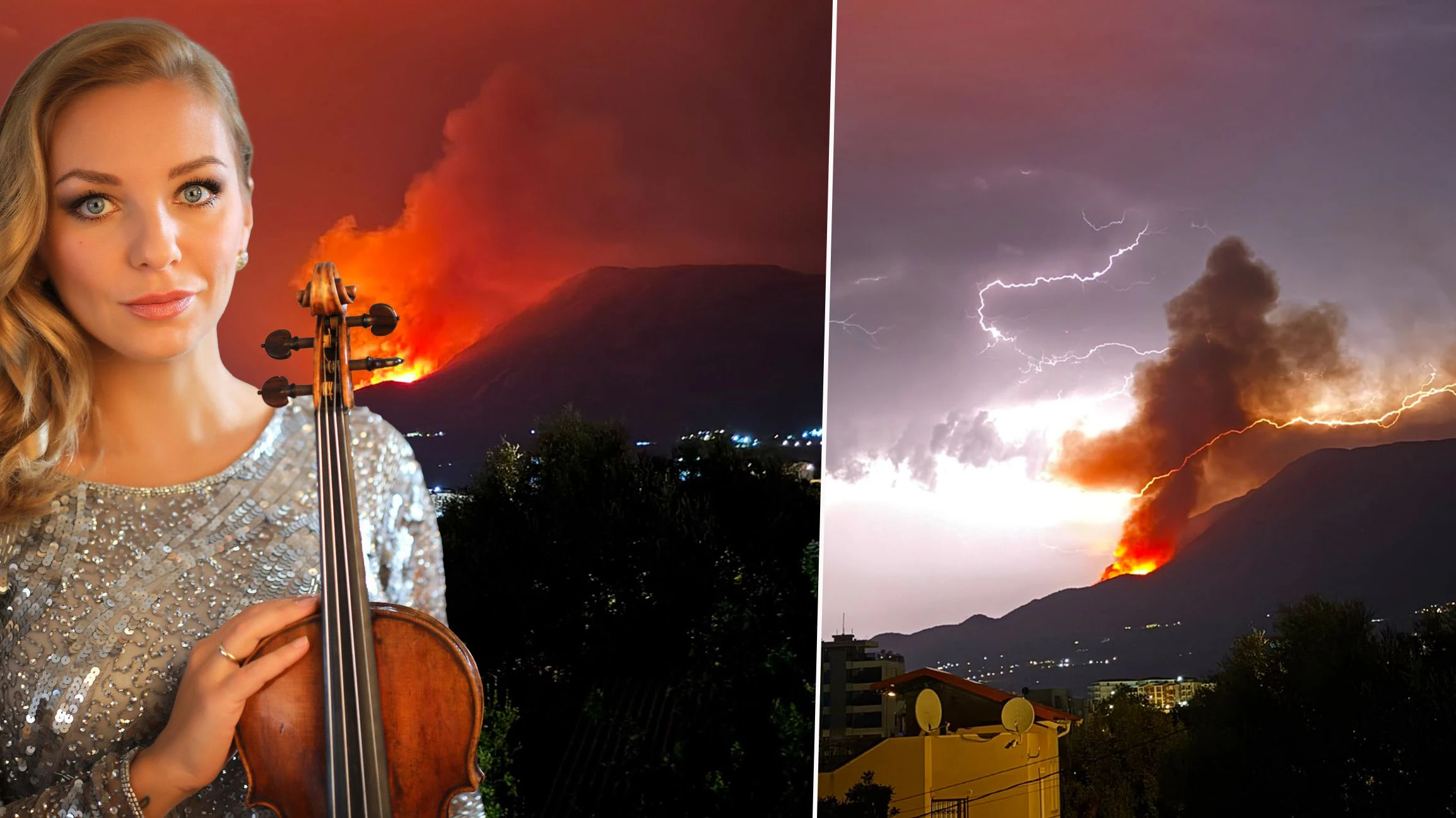 Heute.at - Star-Geigerin aus Wien gerät am Balkan in  Feuerinferno