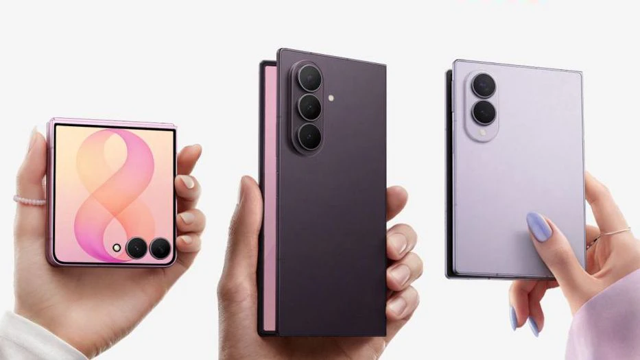 Die neuen Samsung-Foldables: Galaxy Z Flip8, Galaxy Z Fold8 Ultra und Galaxy Z Fold8.