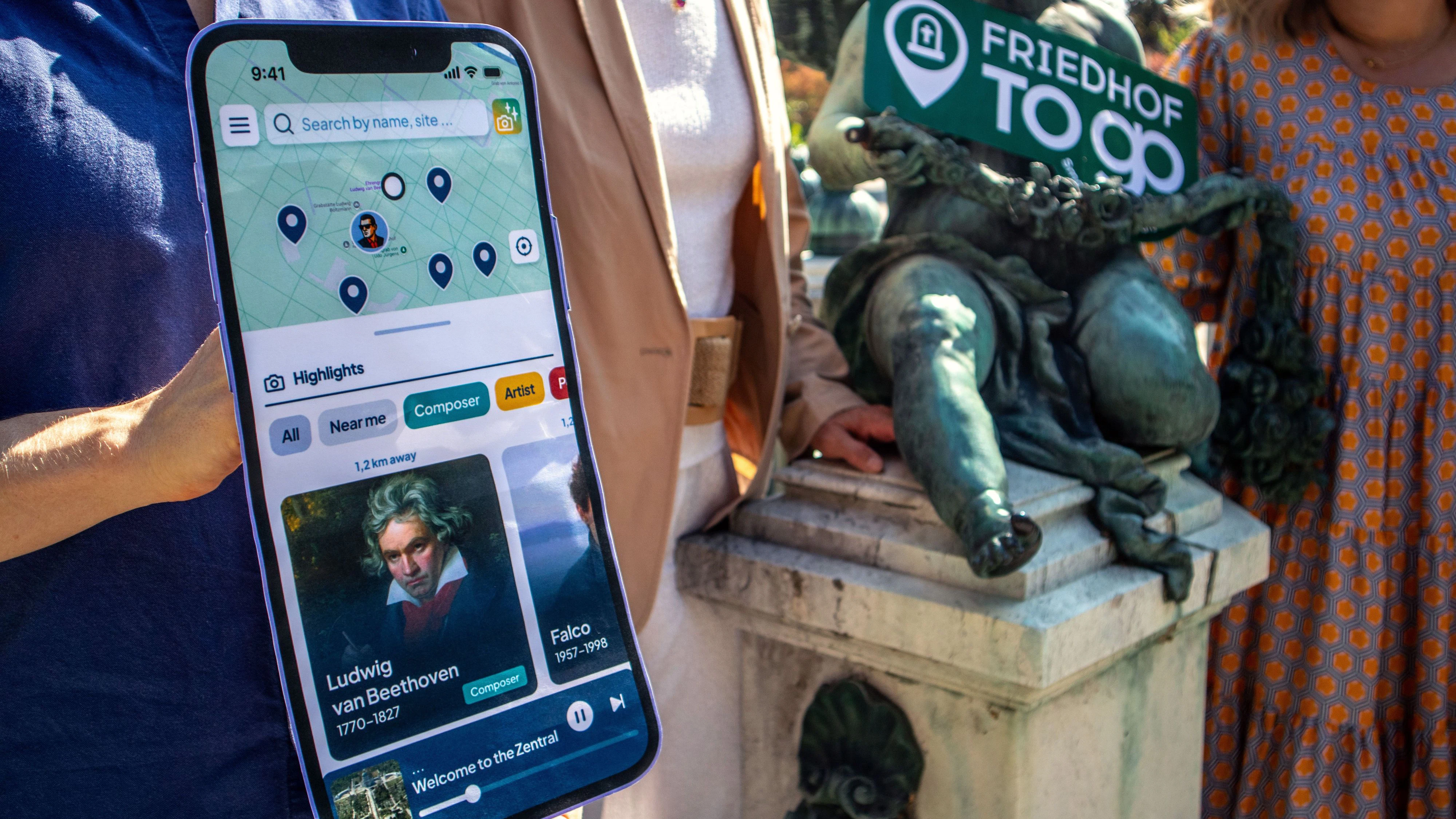 Mit diesem neuen Smartphone-Guide soll der Zentralfriedhof noch spannender werden.