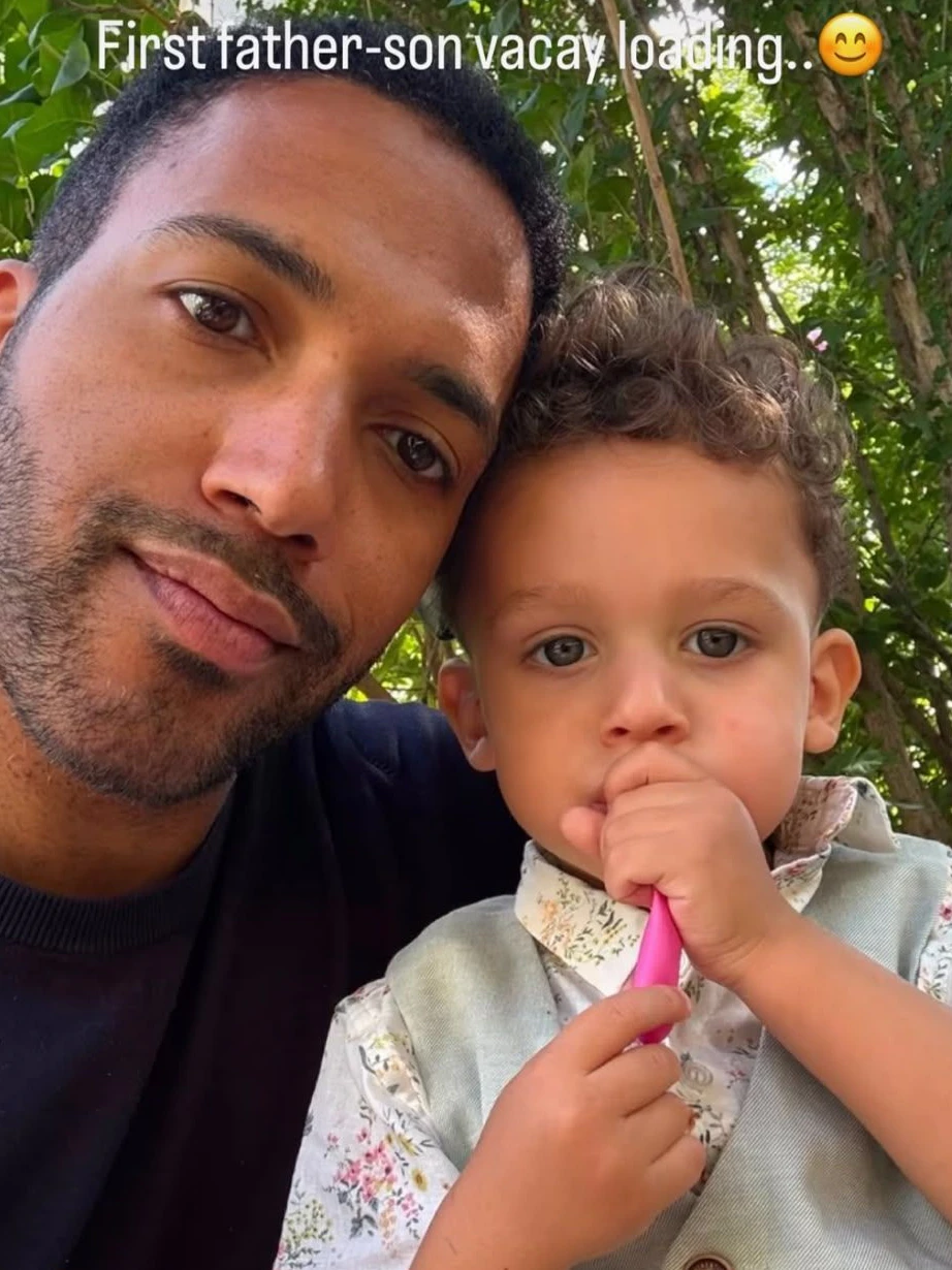Cesár Sampson mit seinem Sohn Dion