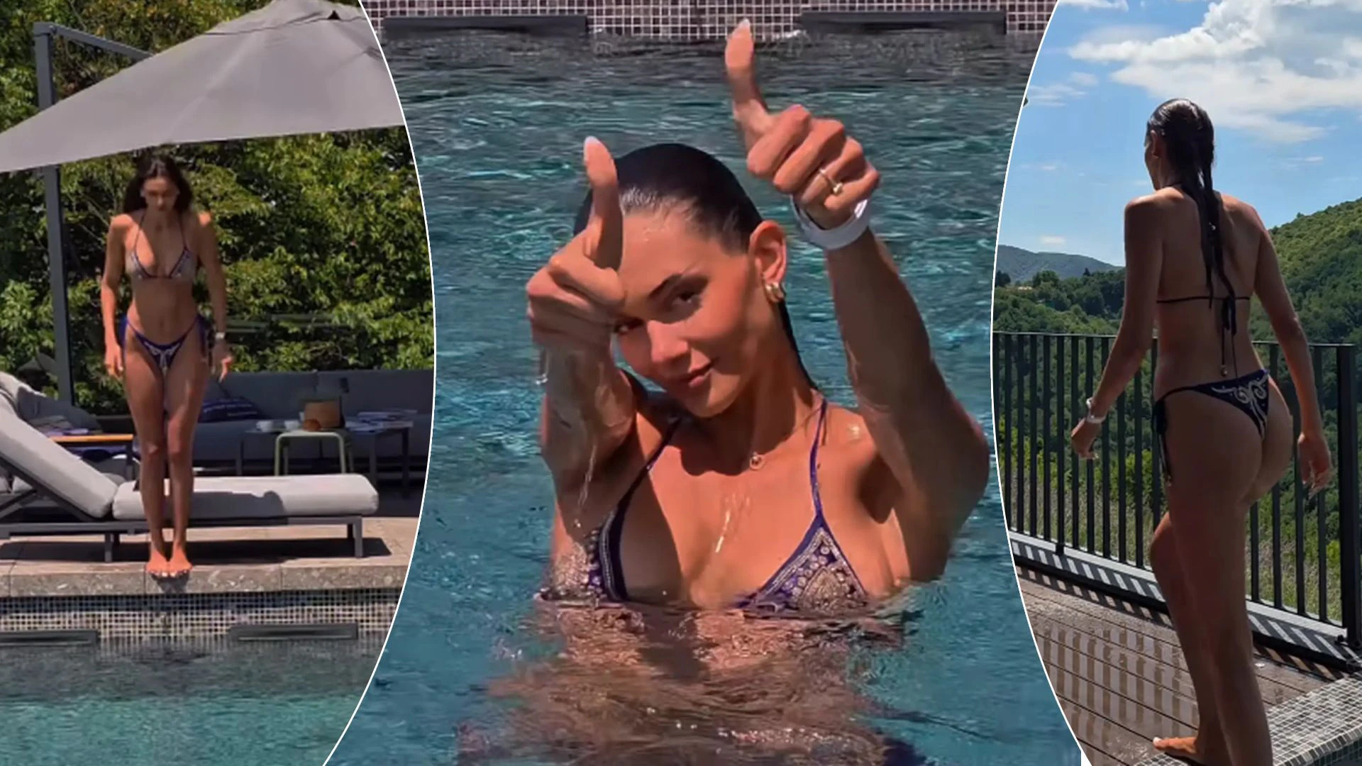 Heute.at - Miss Kroatien springt in den Pool und Fans flippen aus