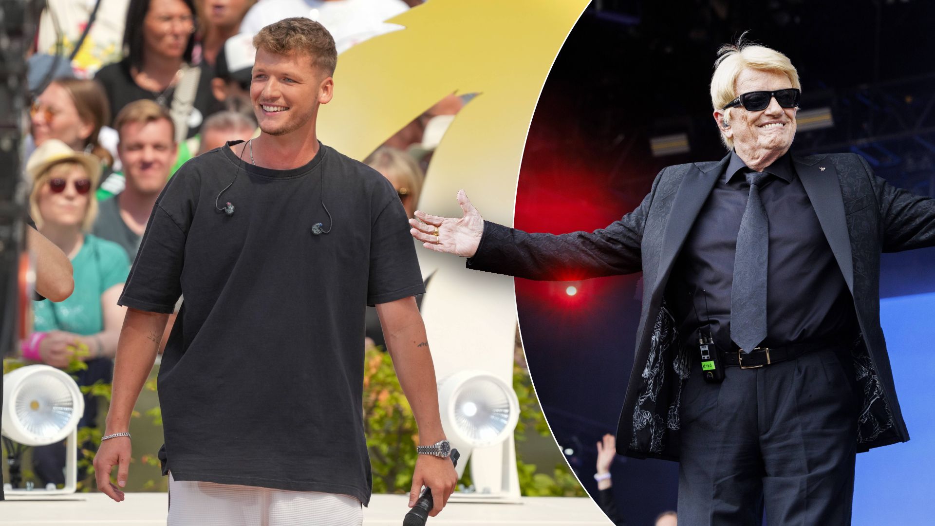 Julian Sommer und Heino.
