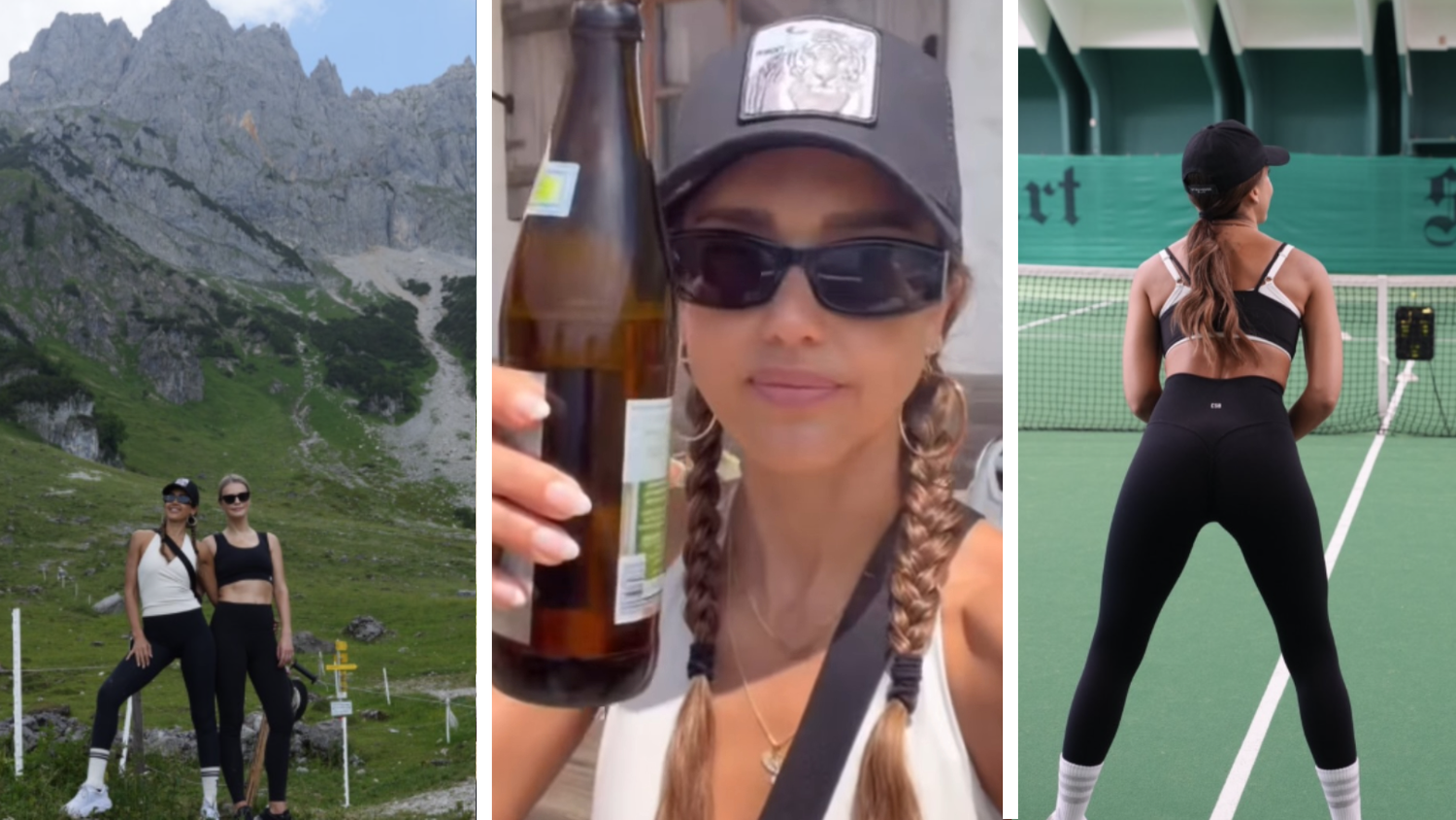 Jessica Alba urlaubt in Österreich.