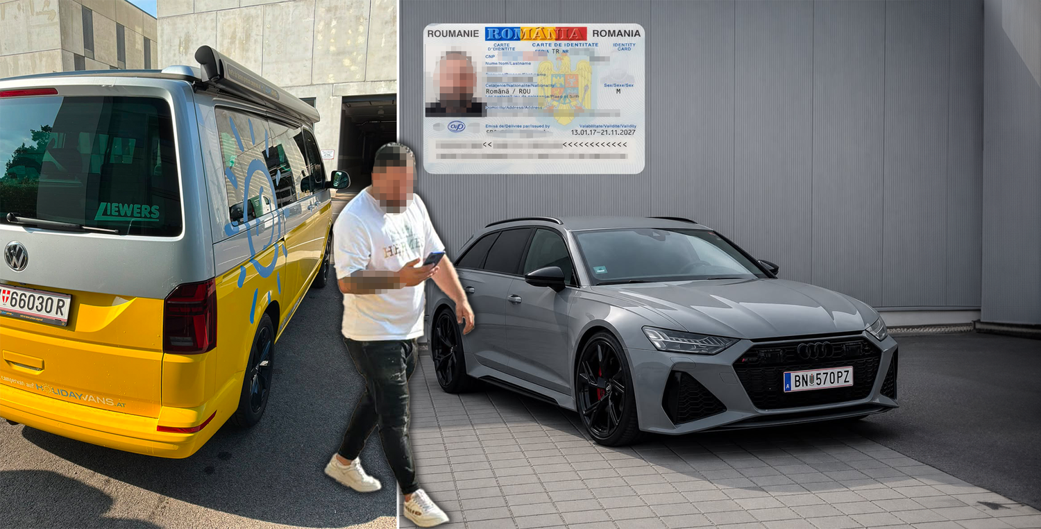 Heute.at - Audi RS6 und Camping-Bus weg! Polizei jagt diesen Mann