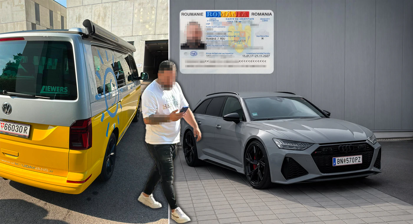Heute.at - Audi RS6 und Camping-Bus weg! Polizei jagt diesen Mann