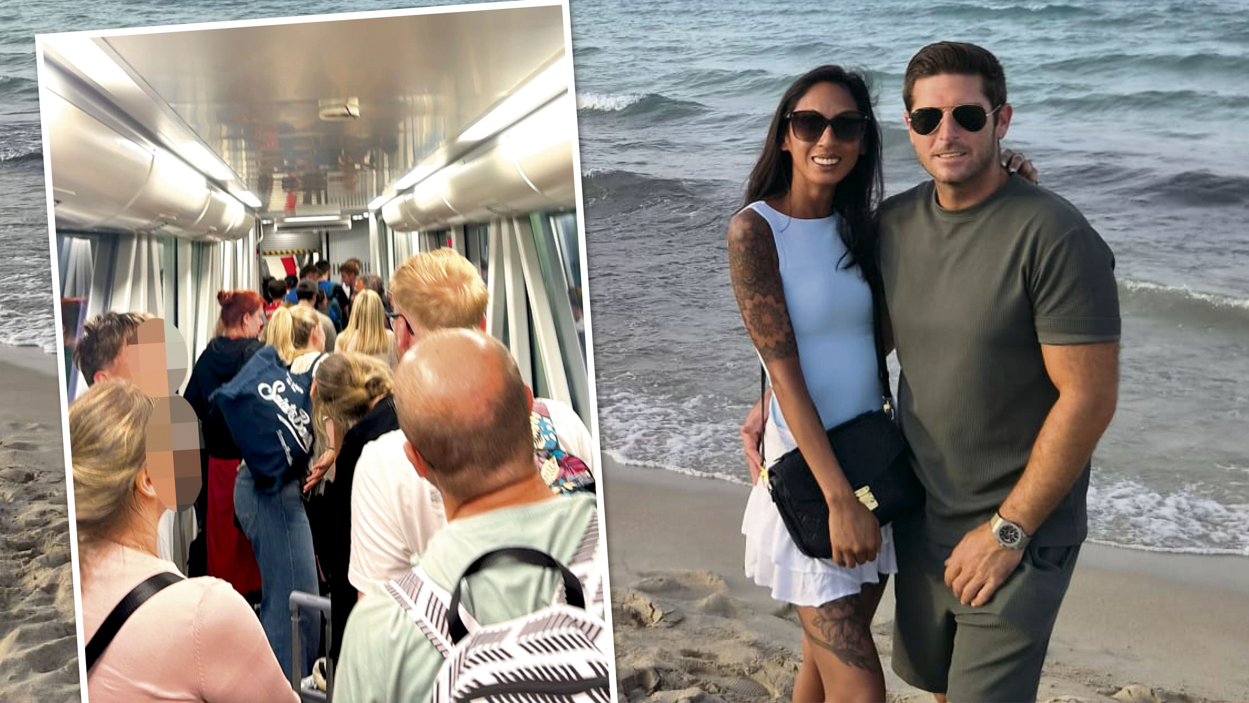 Urlaubs-Ärger für Laarne und Marvin. Sie und andere Passagiere mussten stundenlang am Flughafen warten.