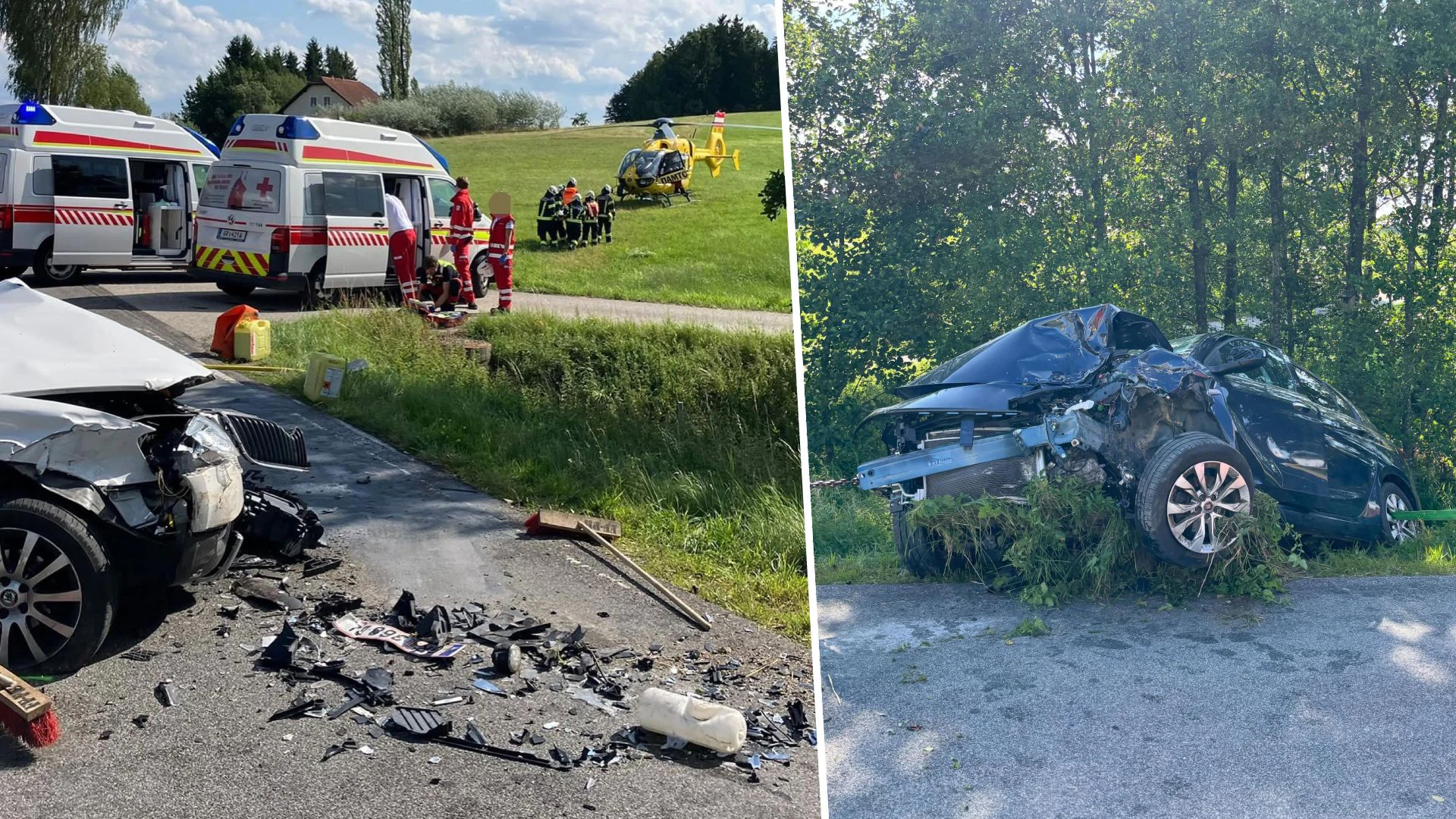 Heute.at - Auto in Böschung geschleudert – zwei Frauen im Spital