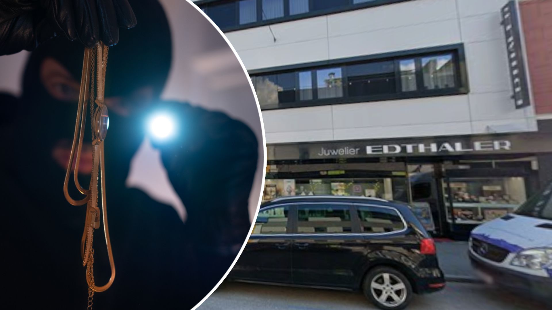 Die maskierten Täter brachen laut Polizei in diesen Juwelier in Perg ein. (Symbolbild)