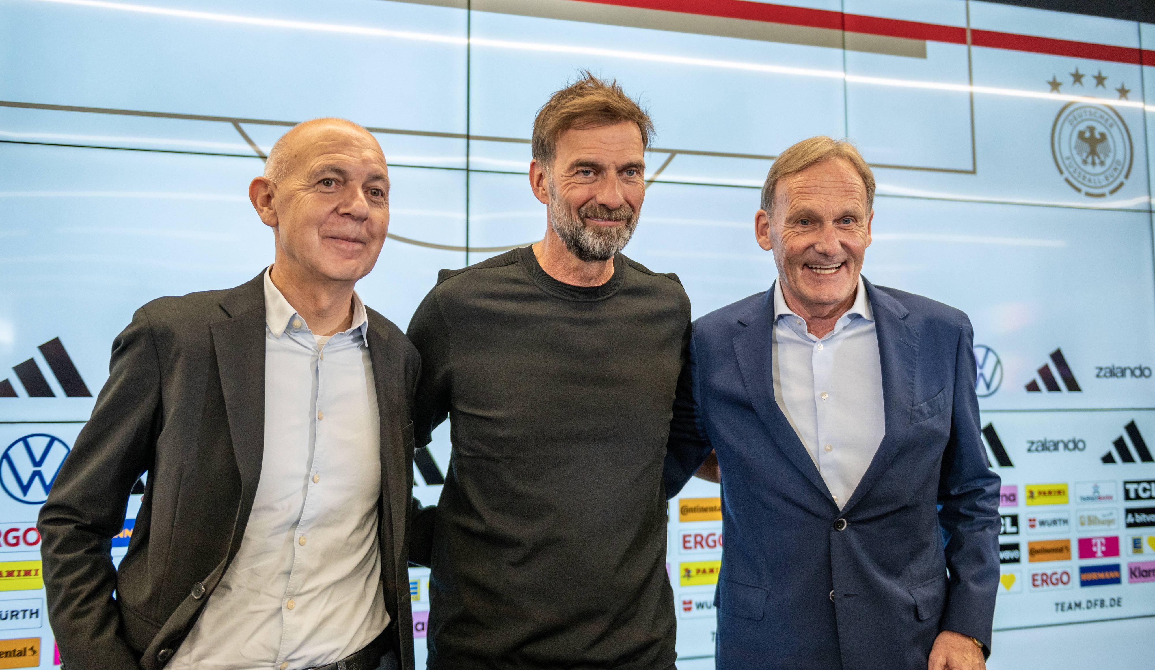 Jürgen Klopp, Bernd Neuendorf und Aki Watzke
