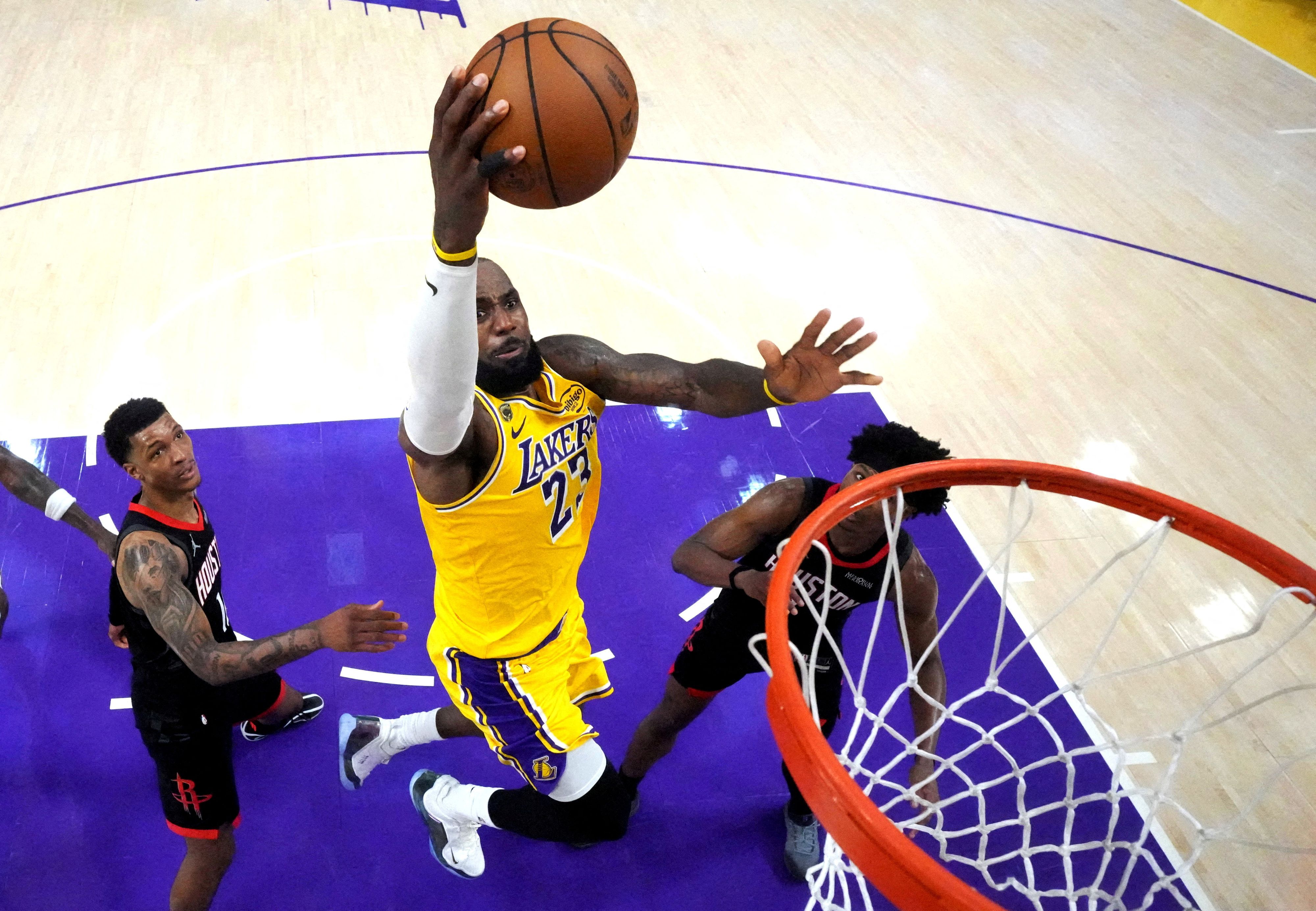 Basketball-Gigant LeBron James. 