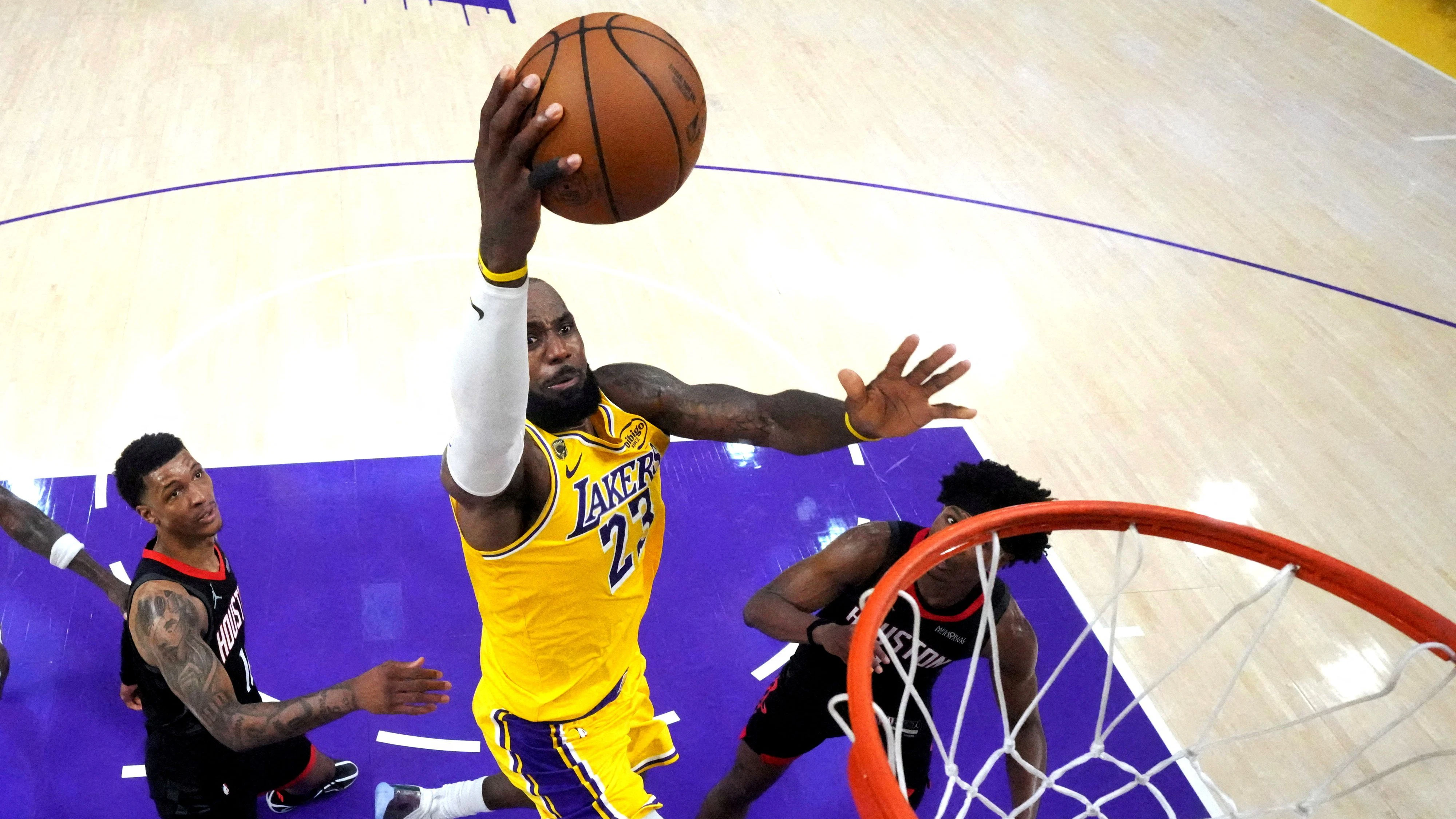 Basketball-Gigant LeBron James. 